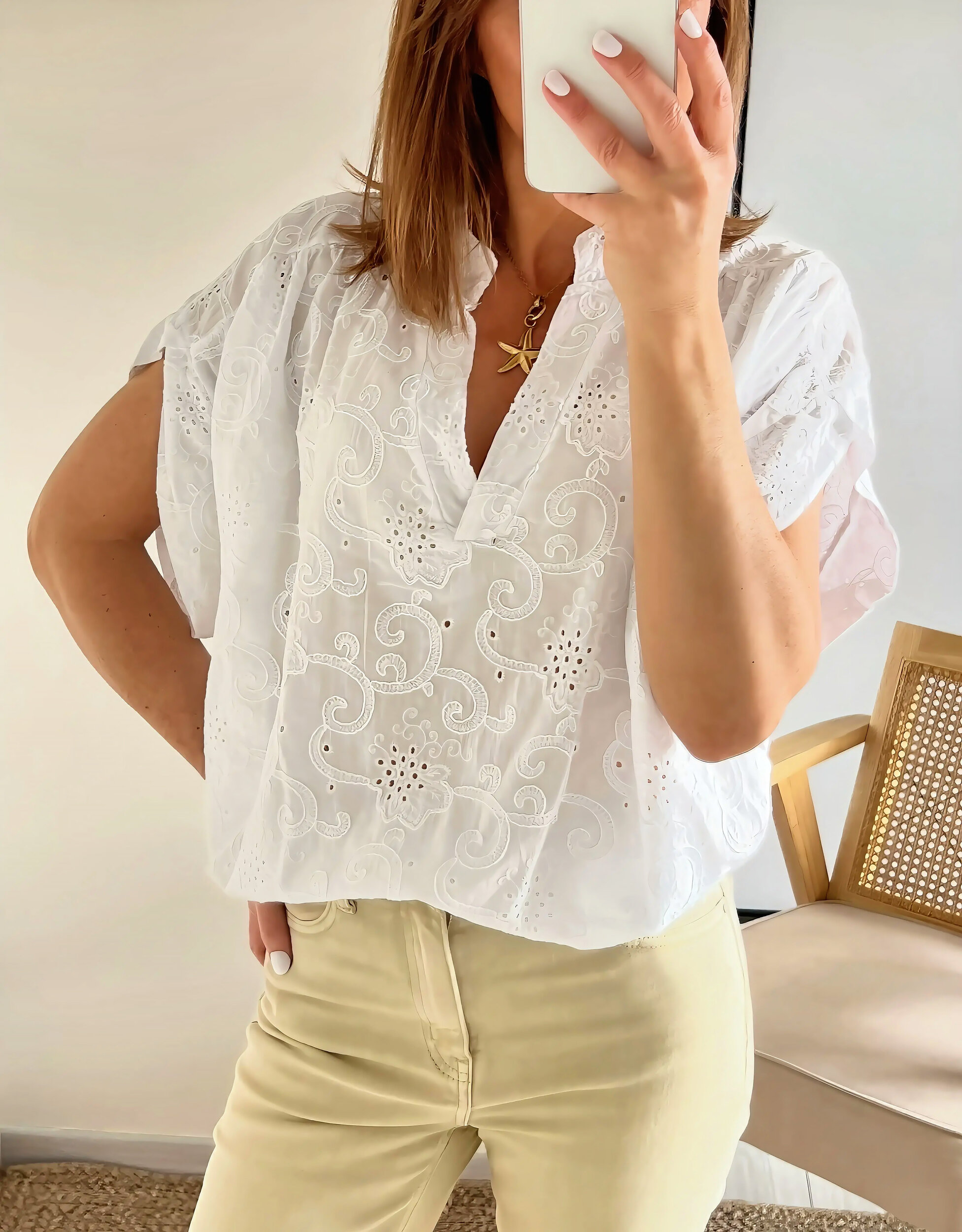 la blouse solya blanche -3