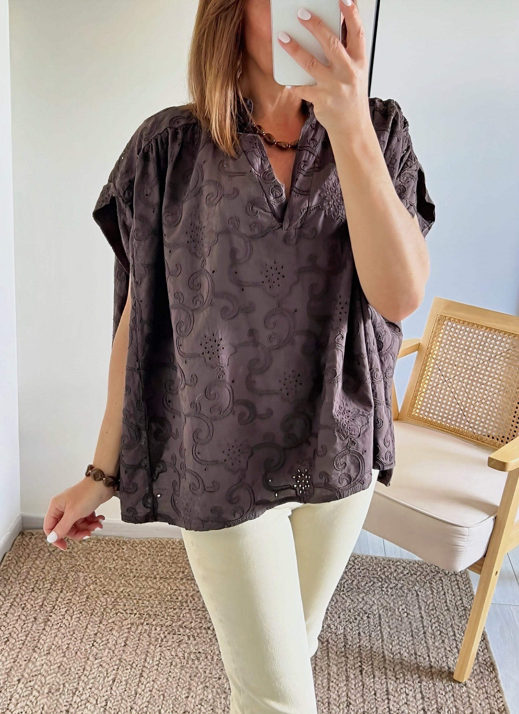 la blouse solya choco -5