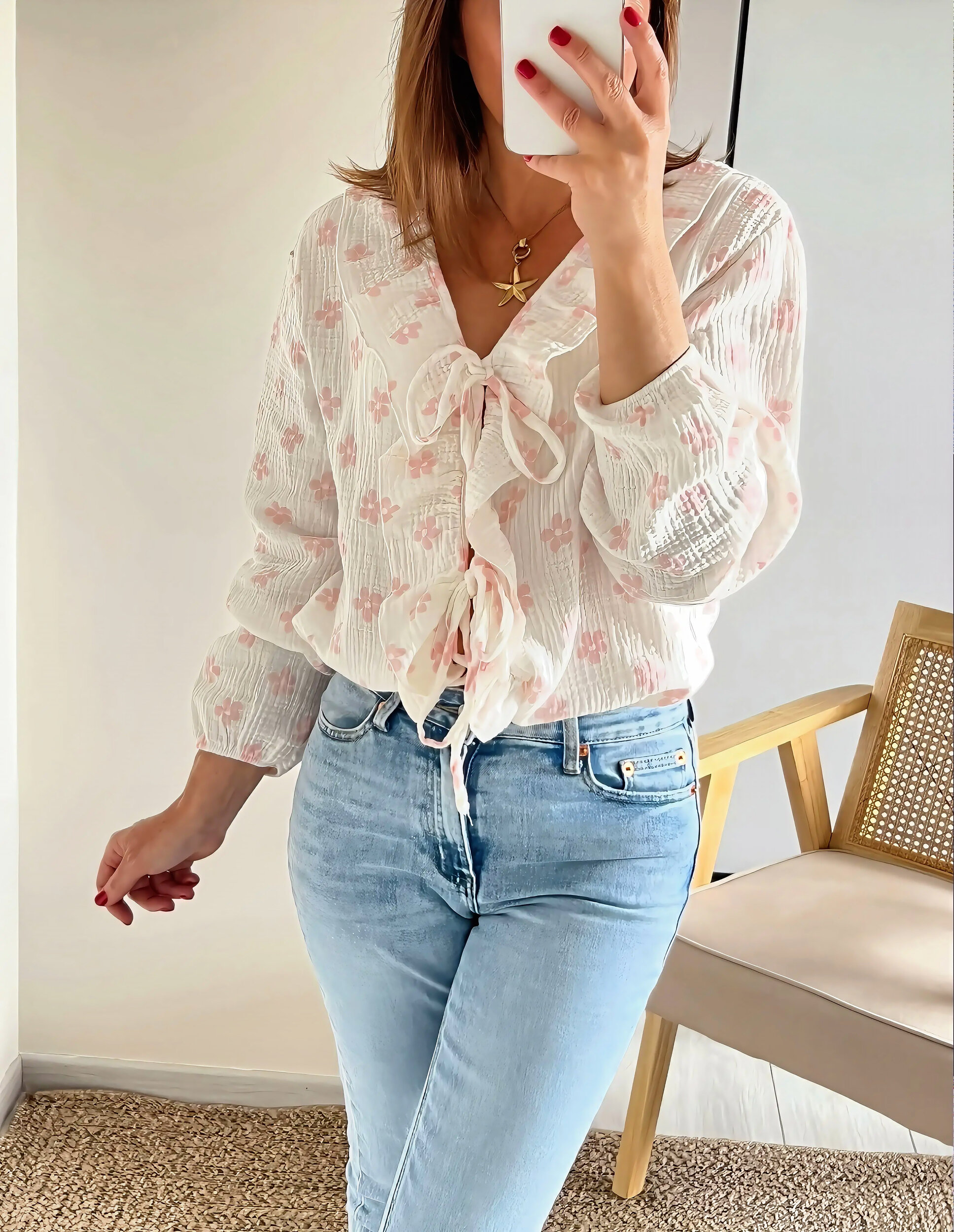 la blouse lilou rose -2