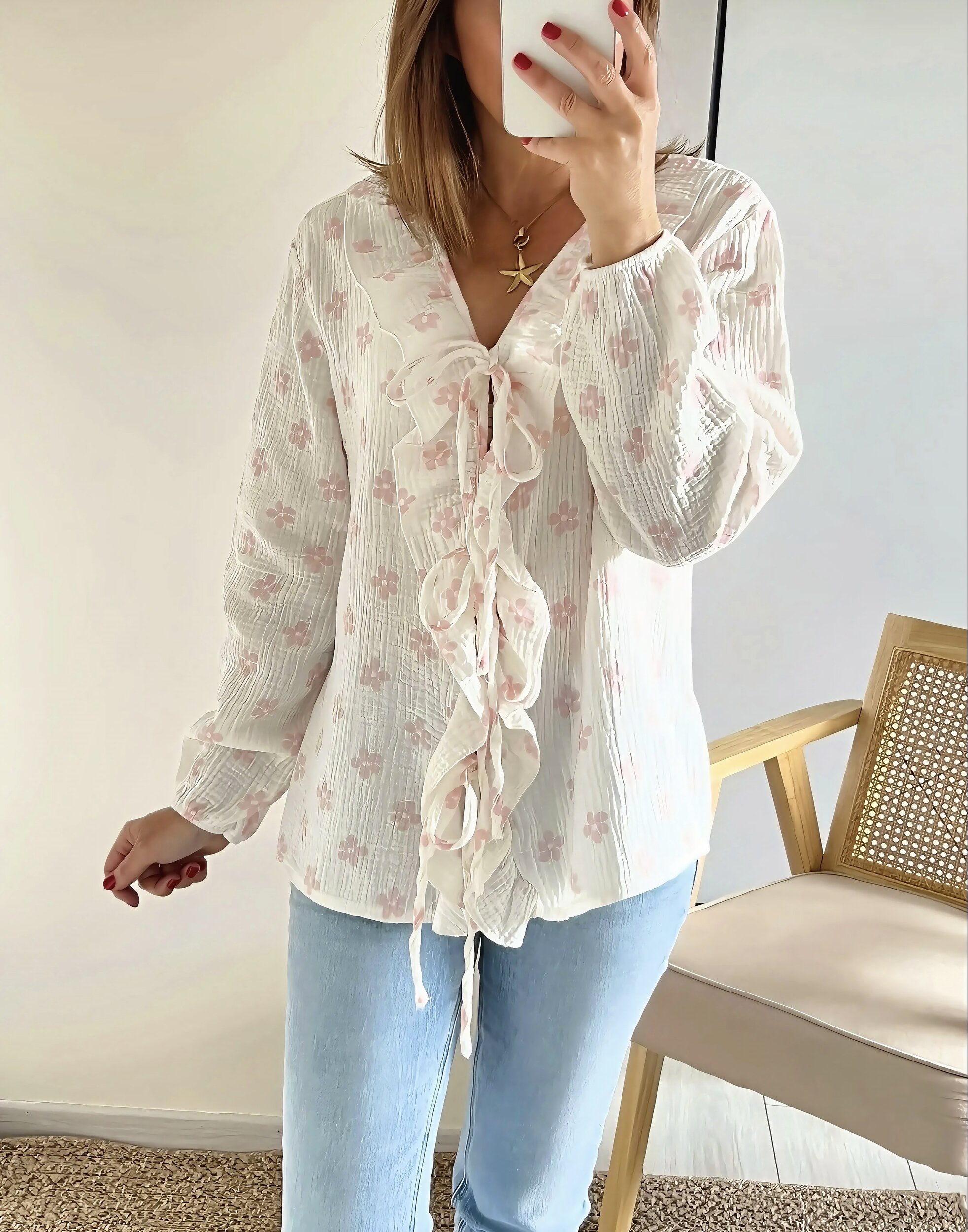 la blouse lilou rose -5