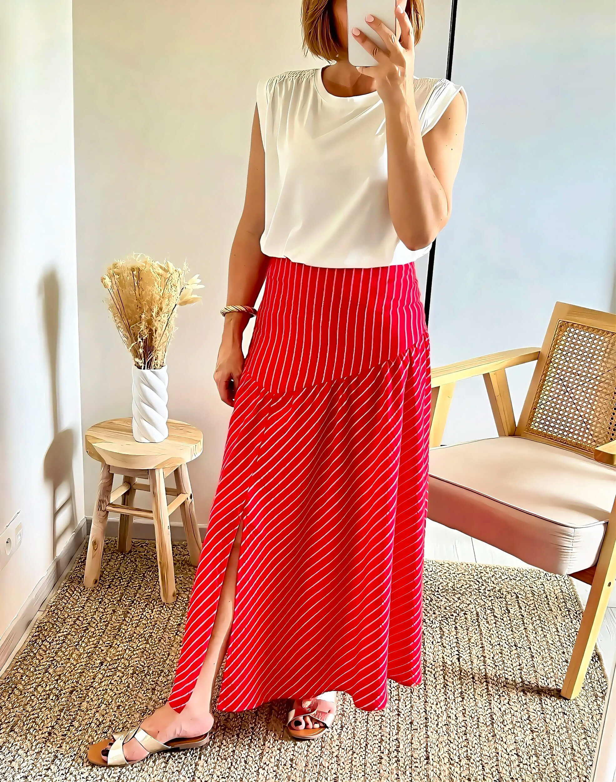 la jupe callie rouge -3