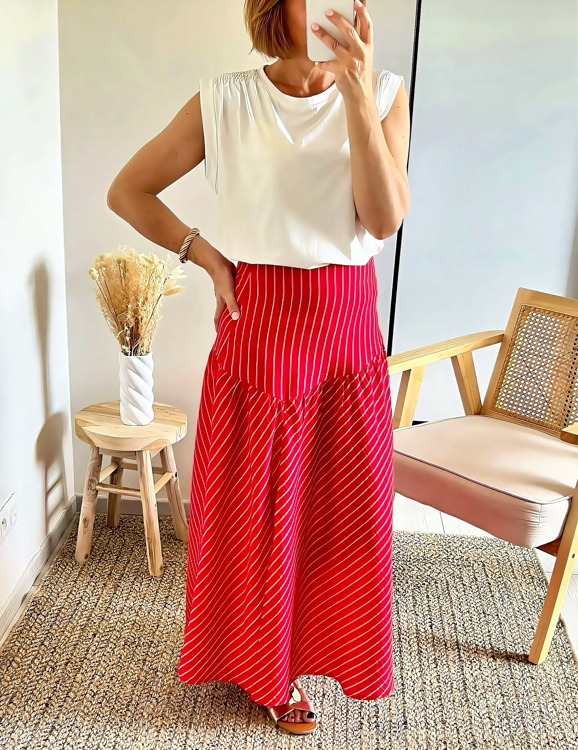 la jupe callie rouge -4