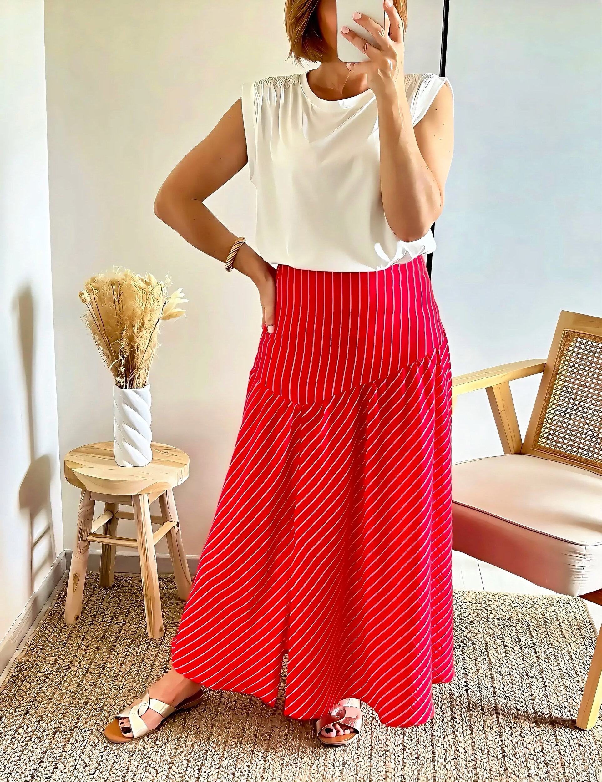 la jupe callie rouge -5