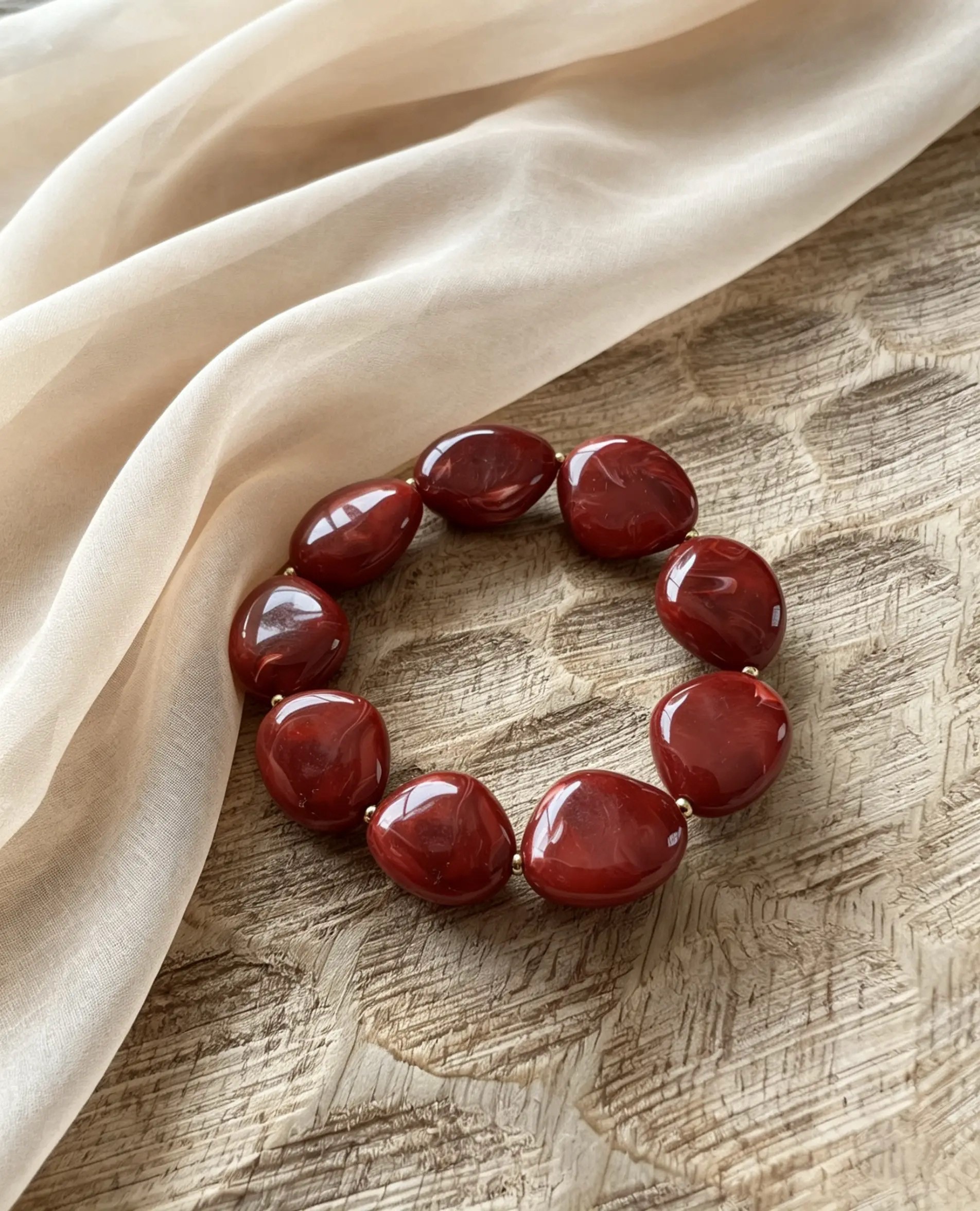 le bracelet meline bordeaux
