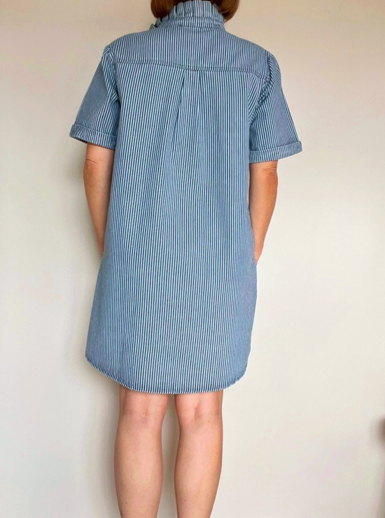 robe Kety en denim de dos