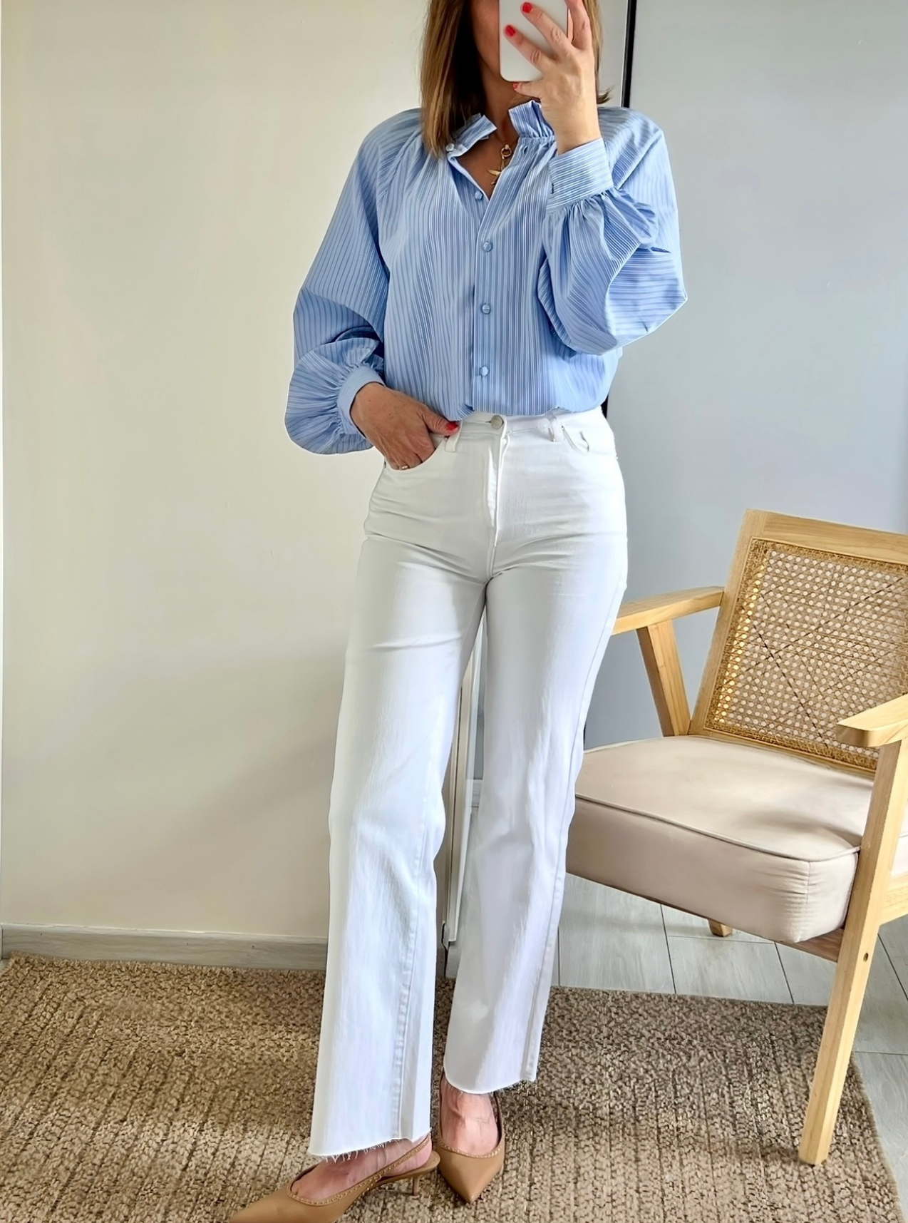 jean femme Walter blanc wide leg