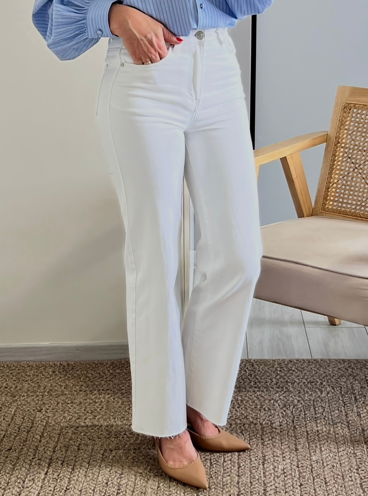jean Walter blanc taille haute
