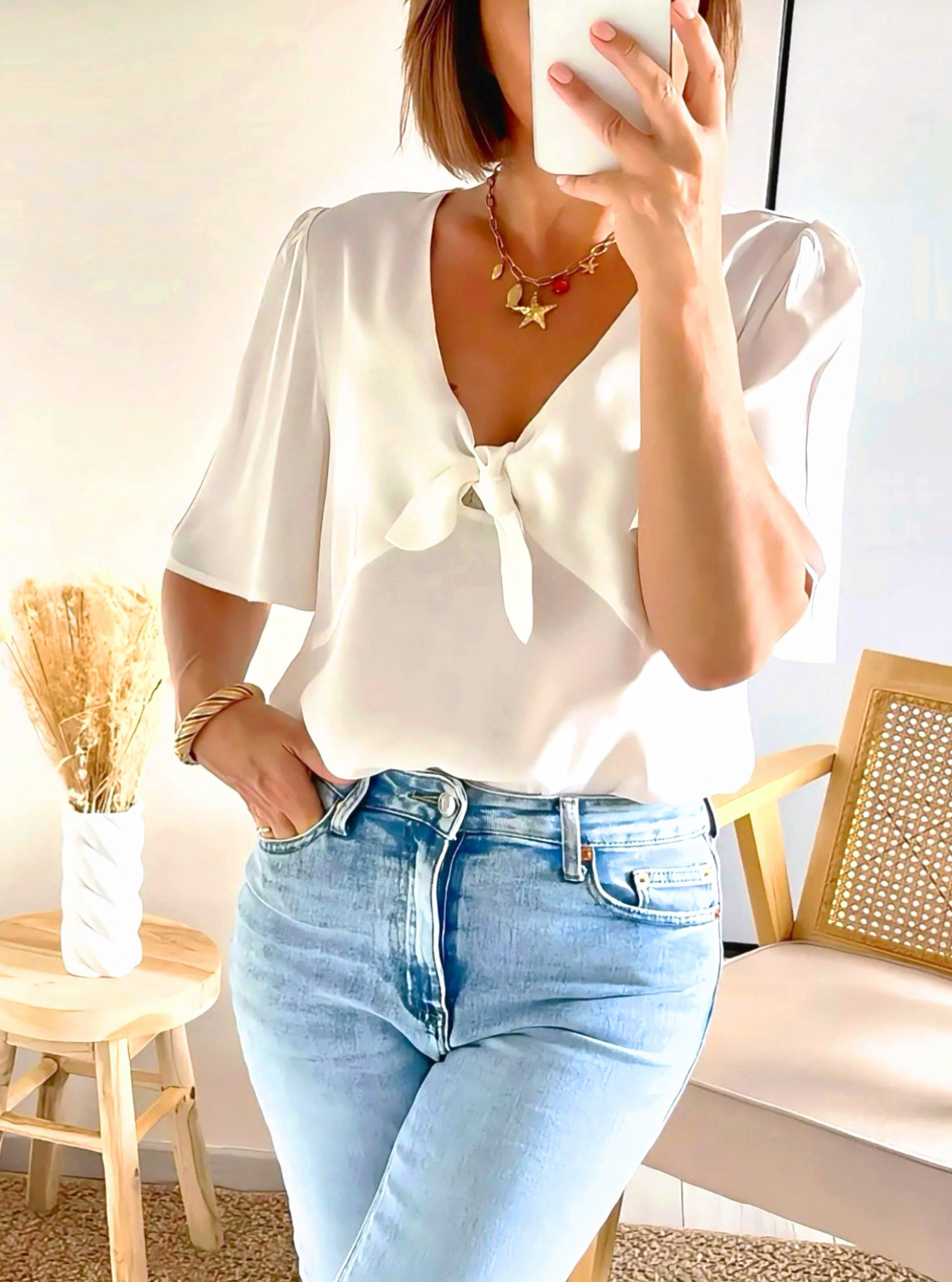 blouse fluide manches courtes Babeth