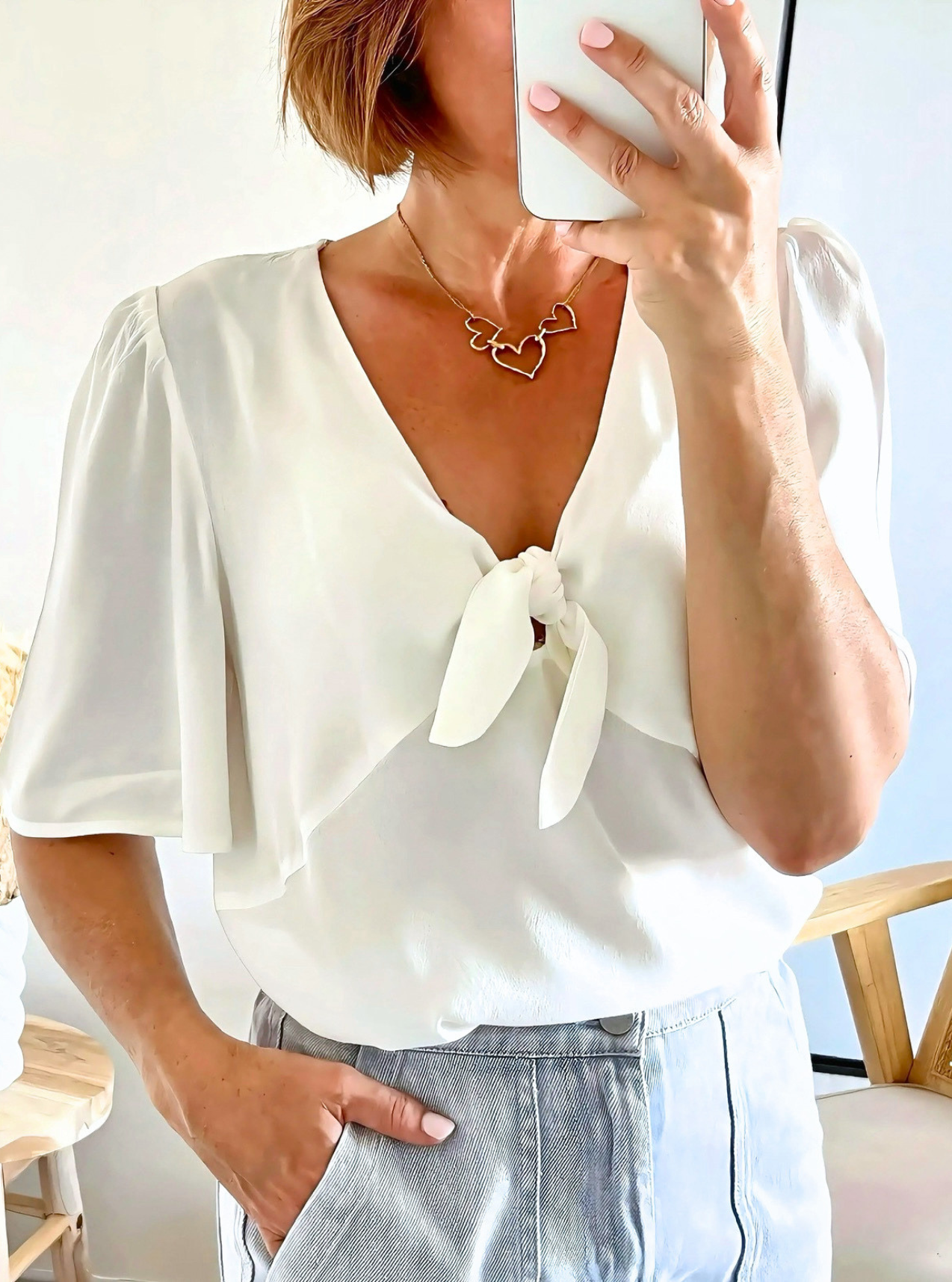 blouse Babeth détail décolleté