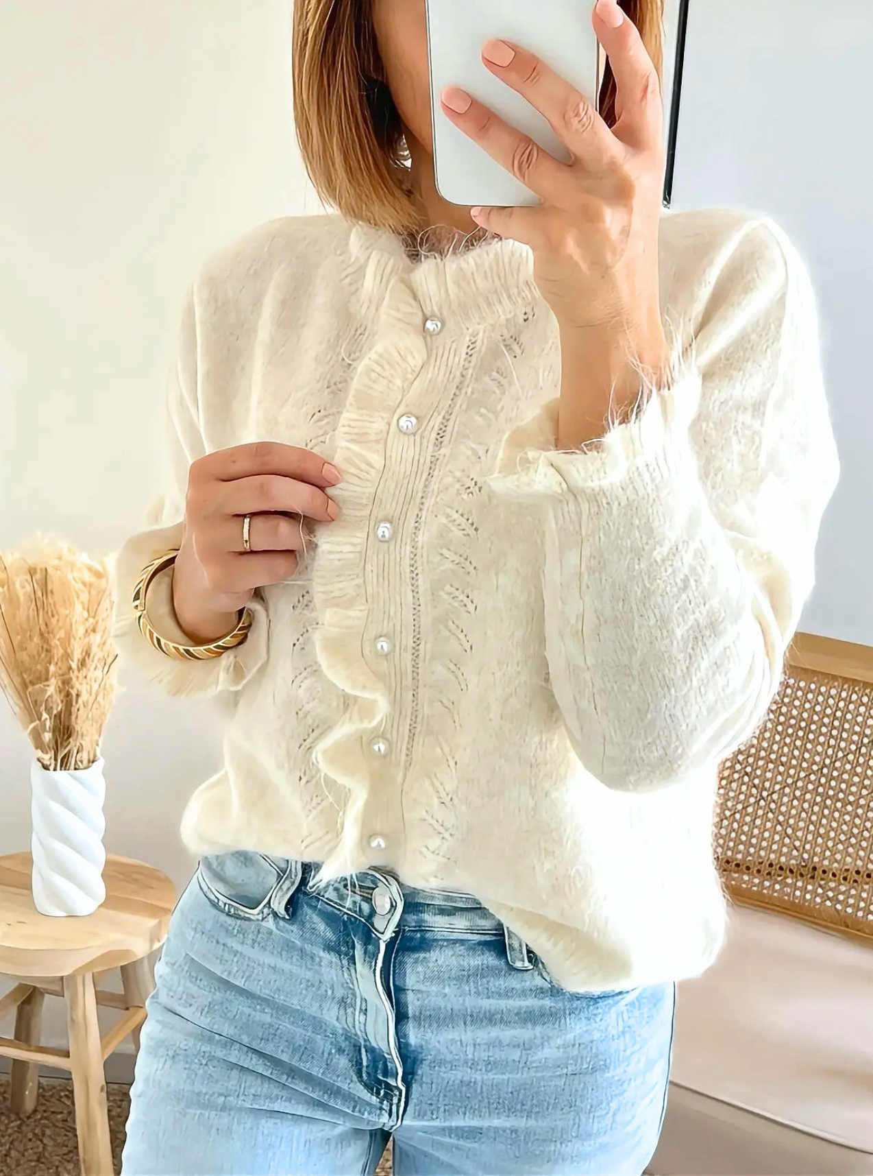 Gilet beige Elly très doux