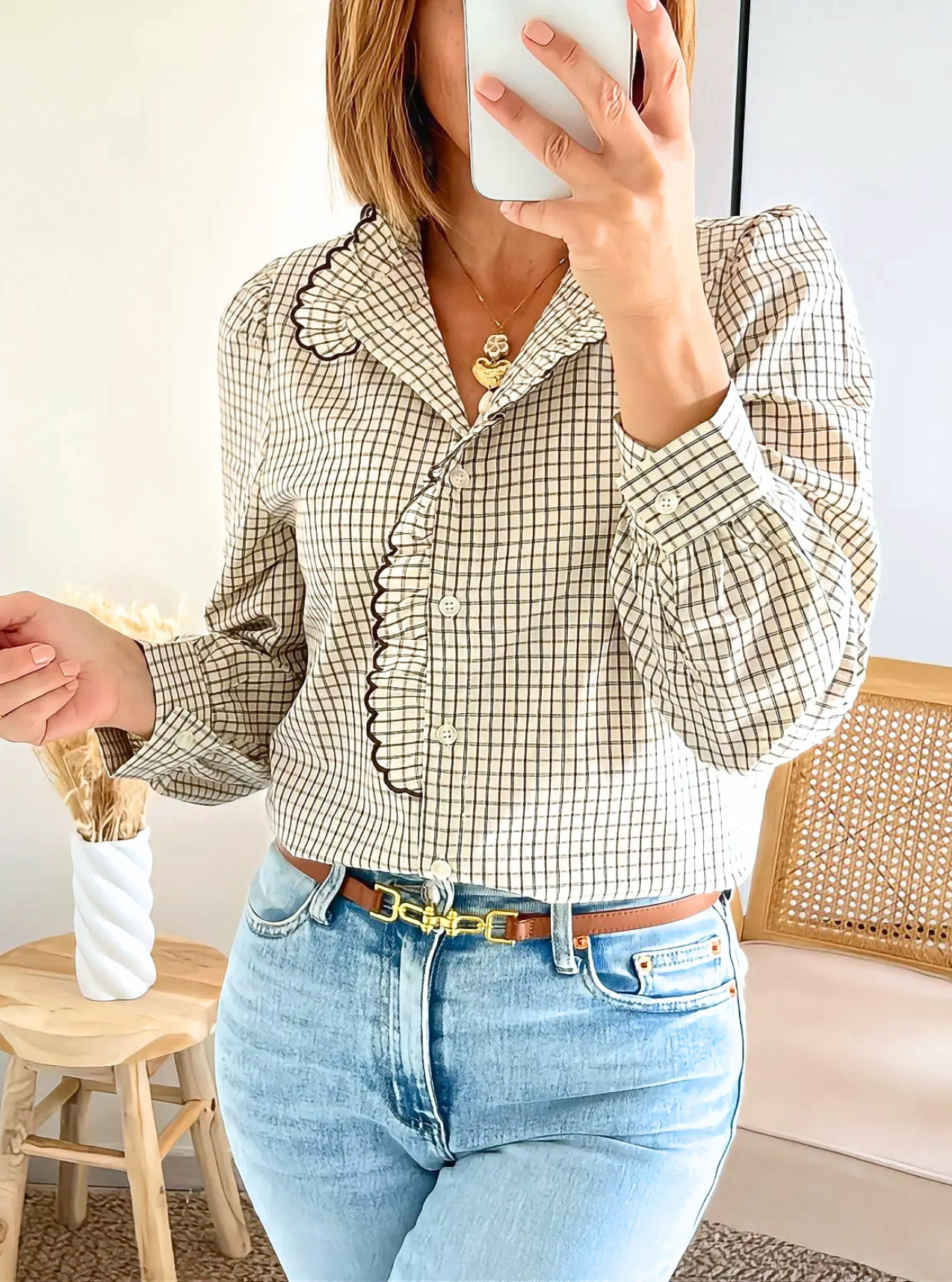 chemise femme Gabrielle à carreaux