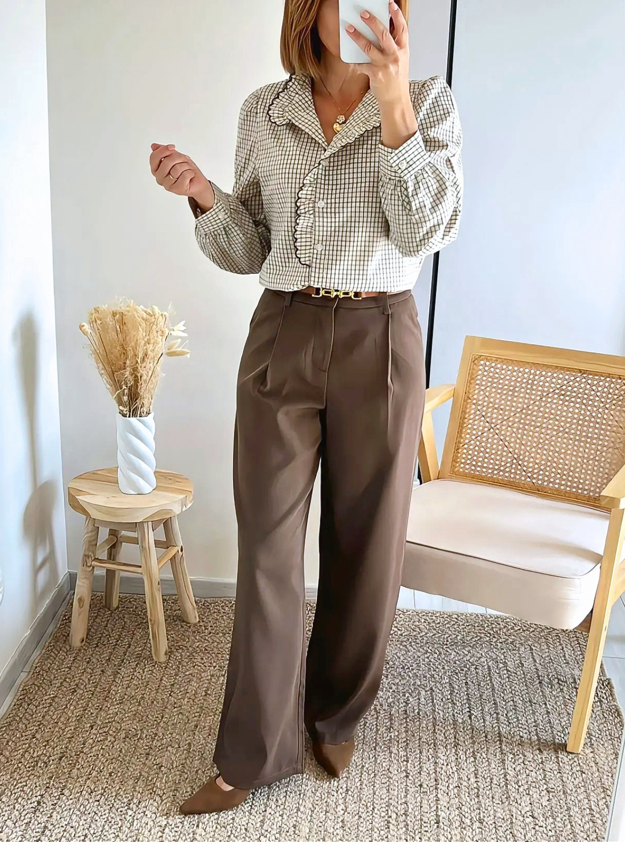 chemise femme Gabrielle à carreaux