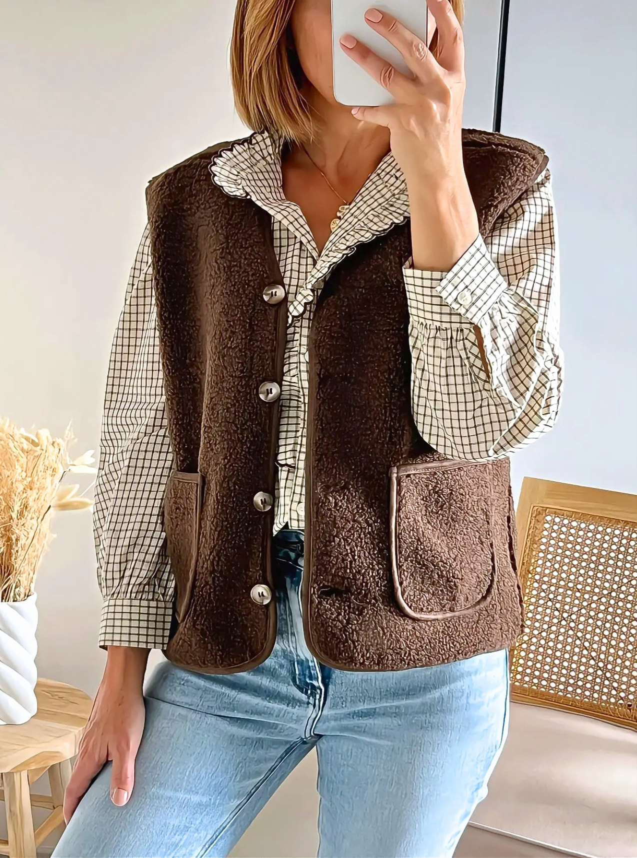 Gilet sans manches choco Lennon