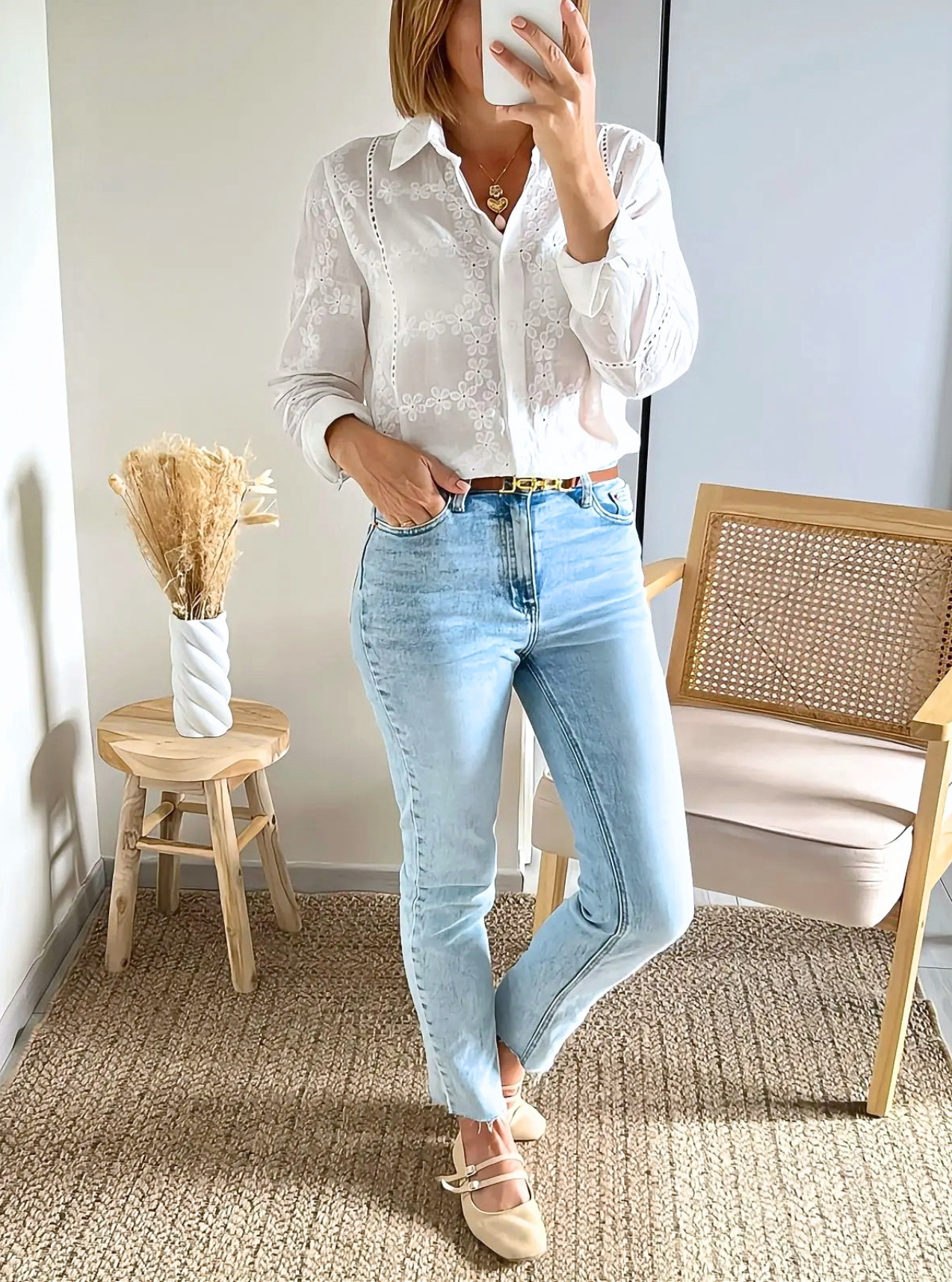 chemise femme Colette avec jean