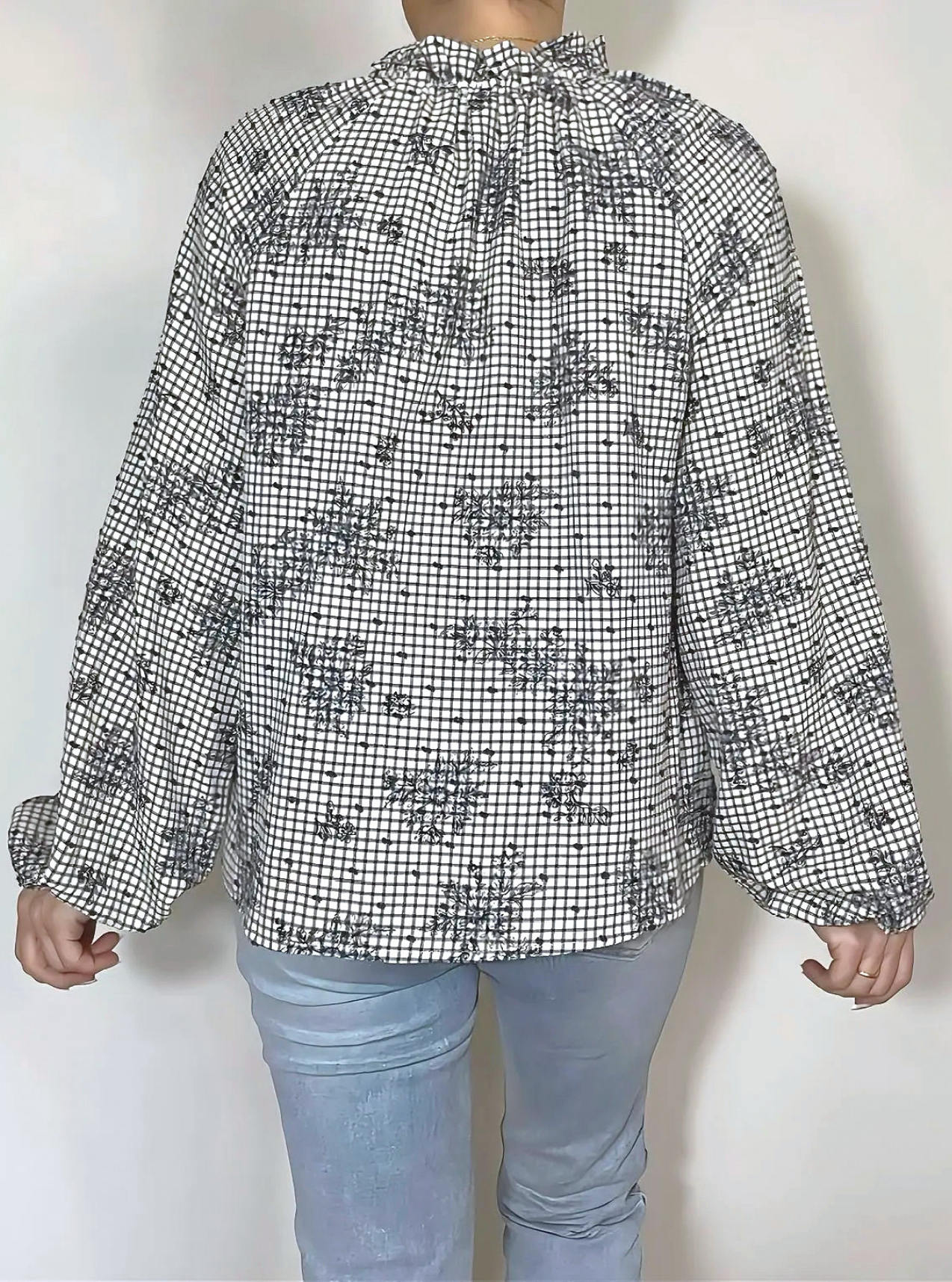 blouse Evana imprimée de dos