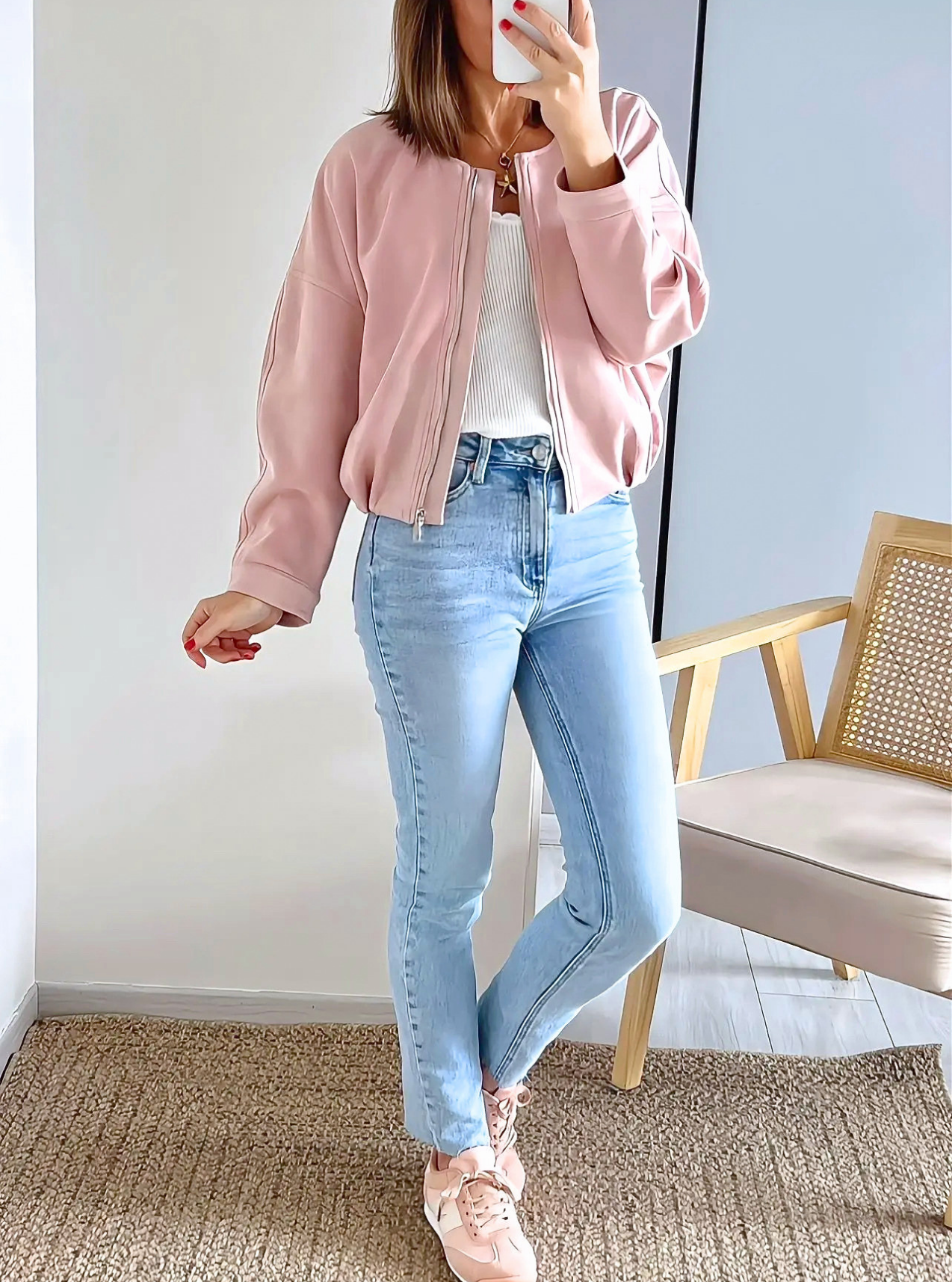 jean bleu femme mom fit Harvey