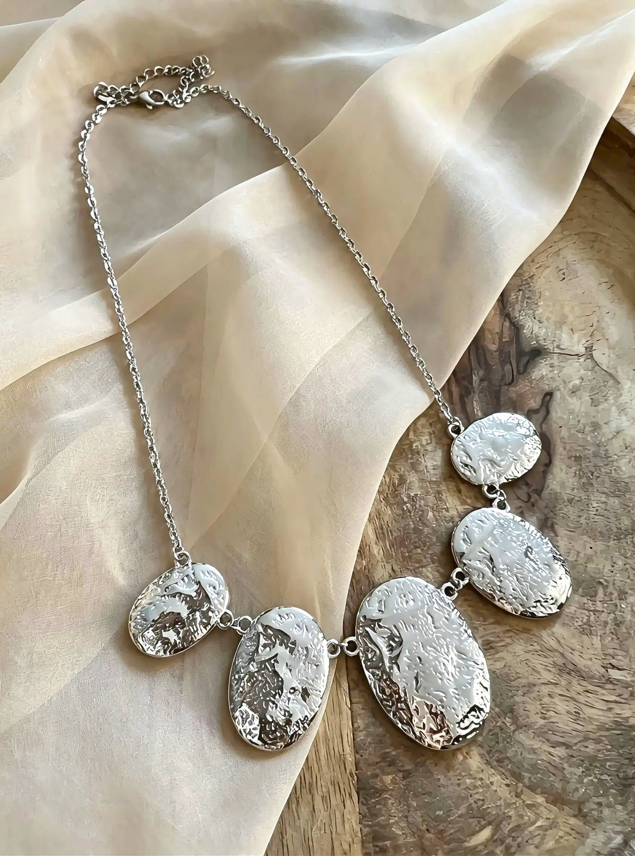 collier femme Nila en argent acier inoxydable
