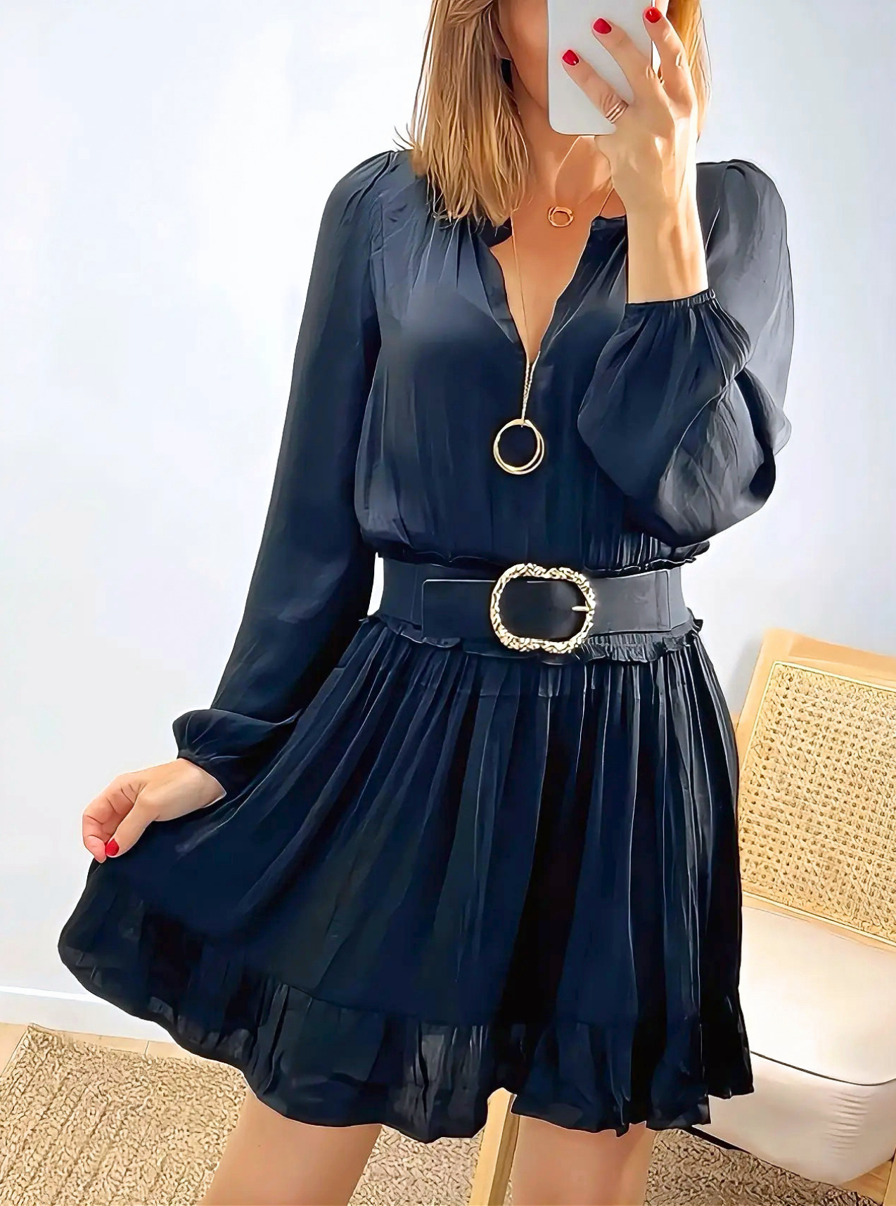 robe noire femme Alana
