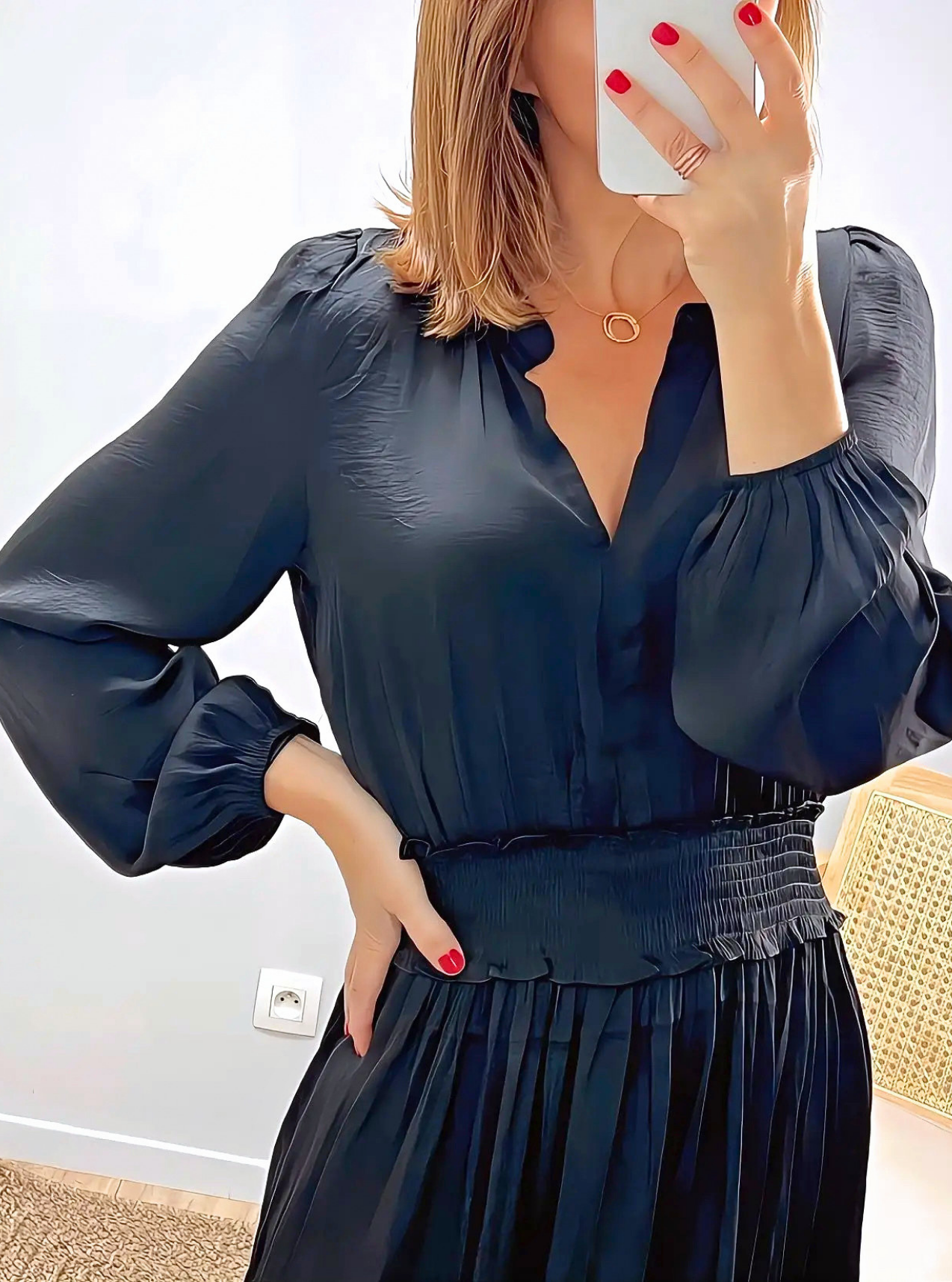 robe courte femme Alana détails