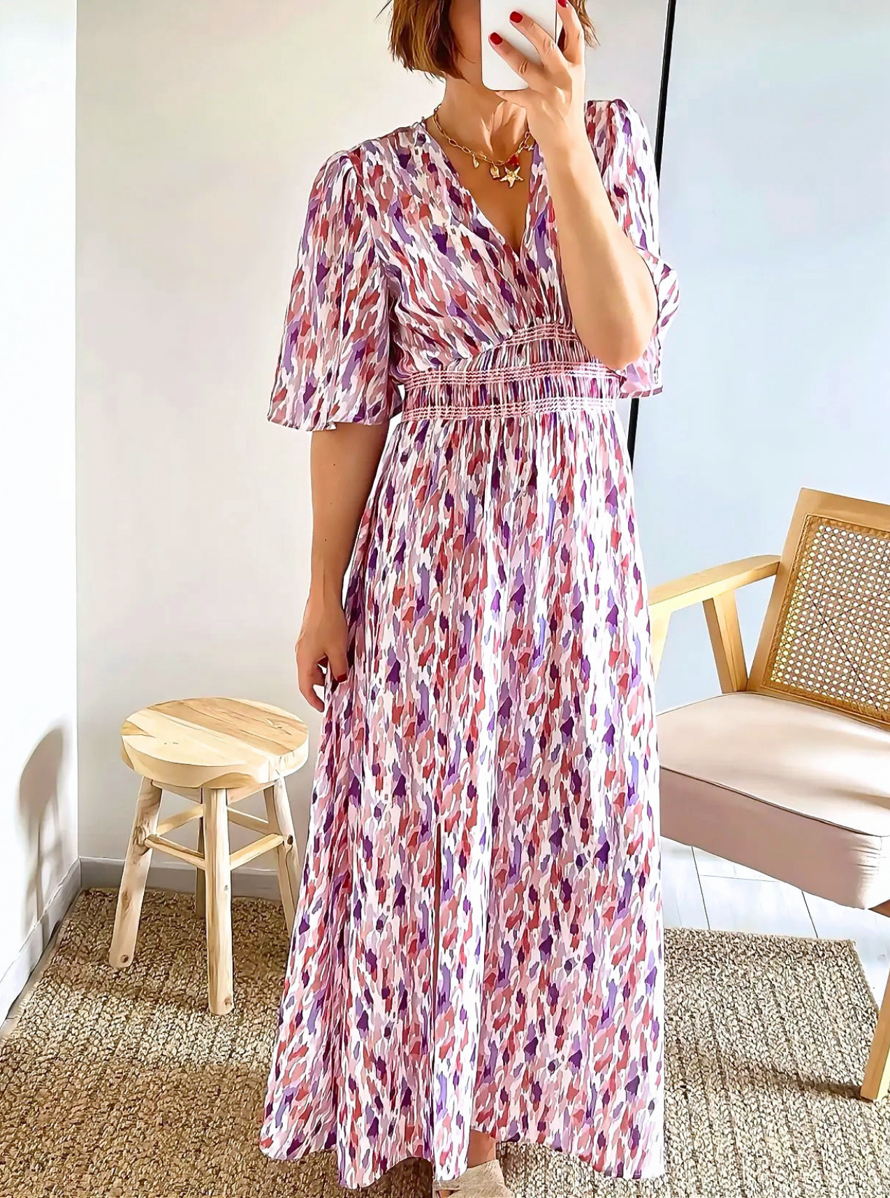 robe longue femme helena imprimée