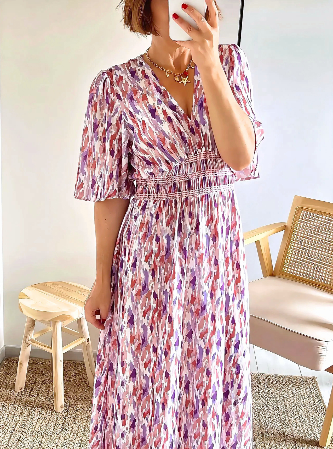 robe longue imprimee femme helena