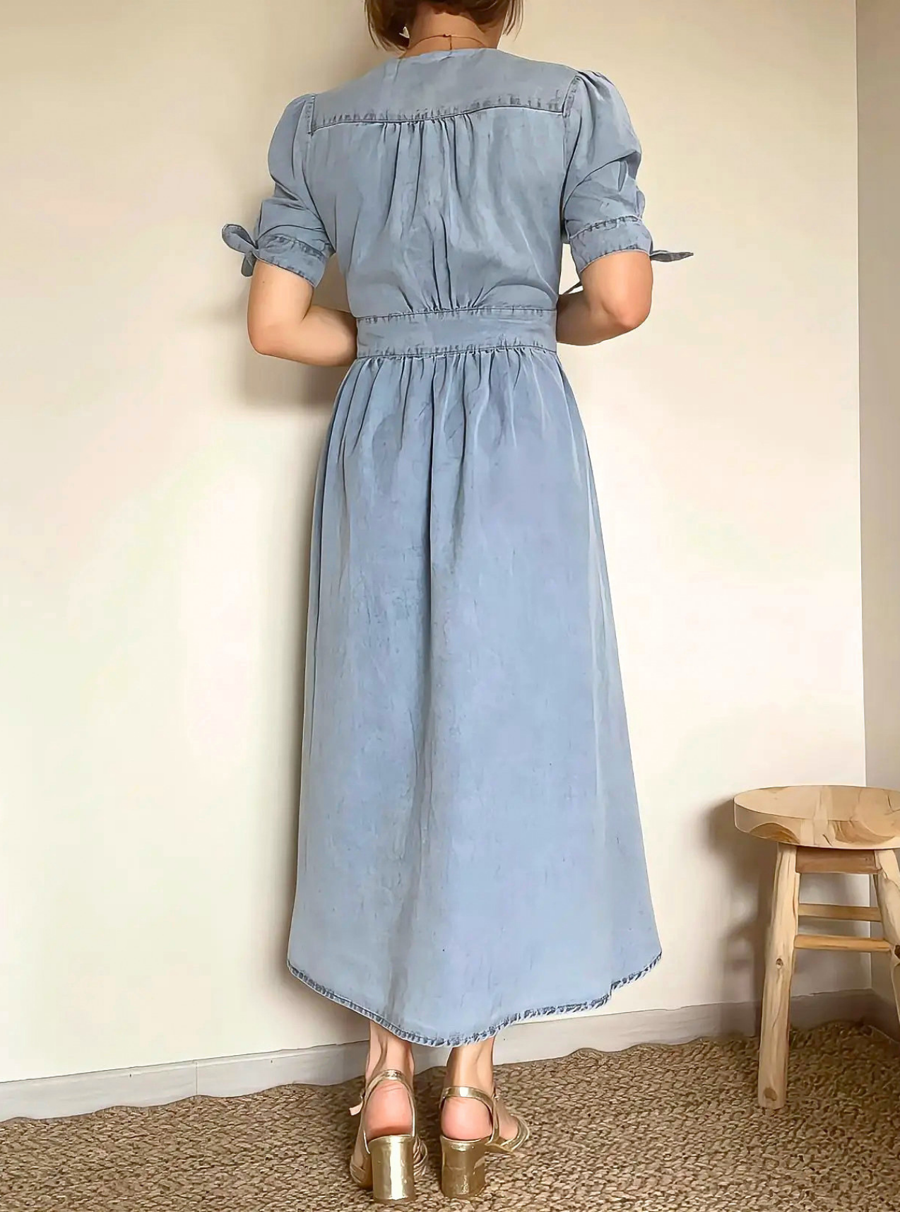 robe longue Andréa de dos
