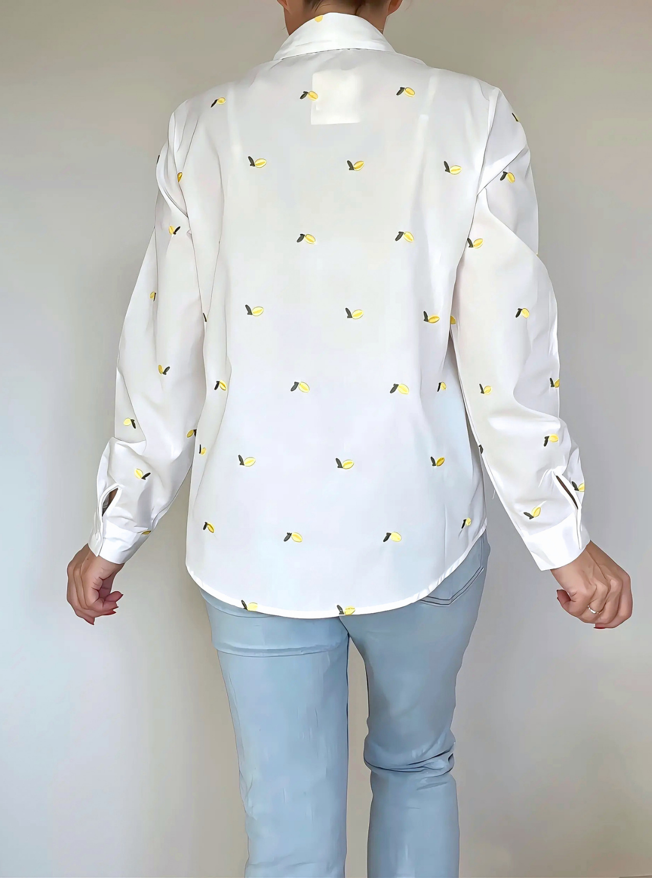 chemise femme citrons de dos