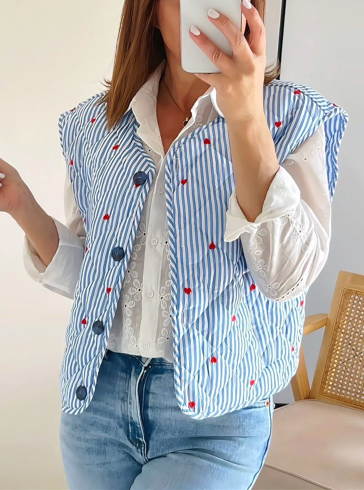 gilet-femme-raye-avec-coeurs-nelson