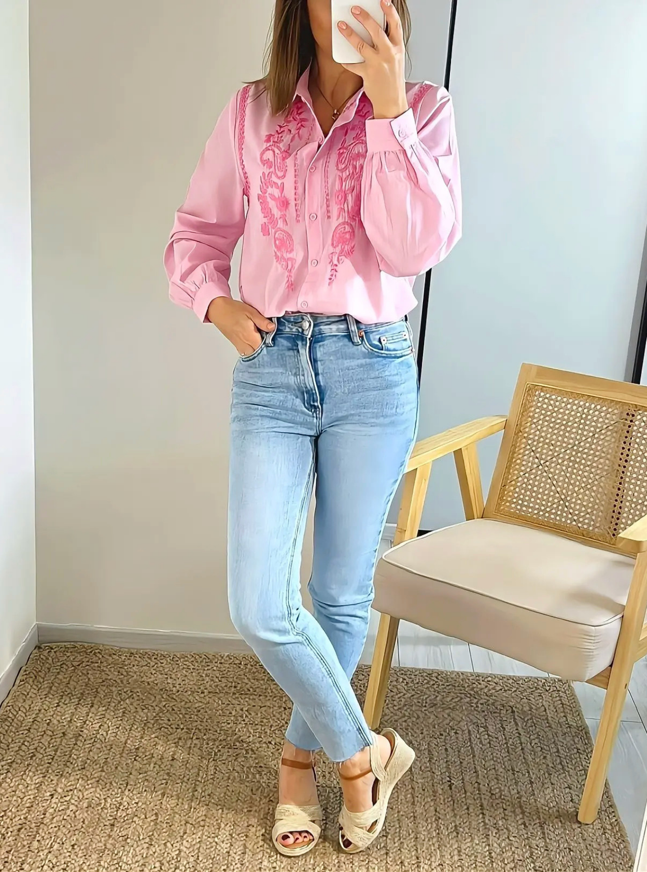 look avec chemise femme Noelie