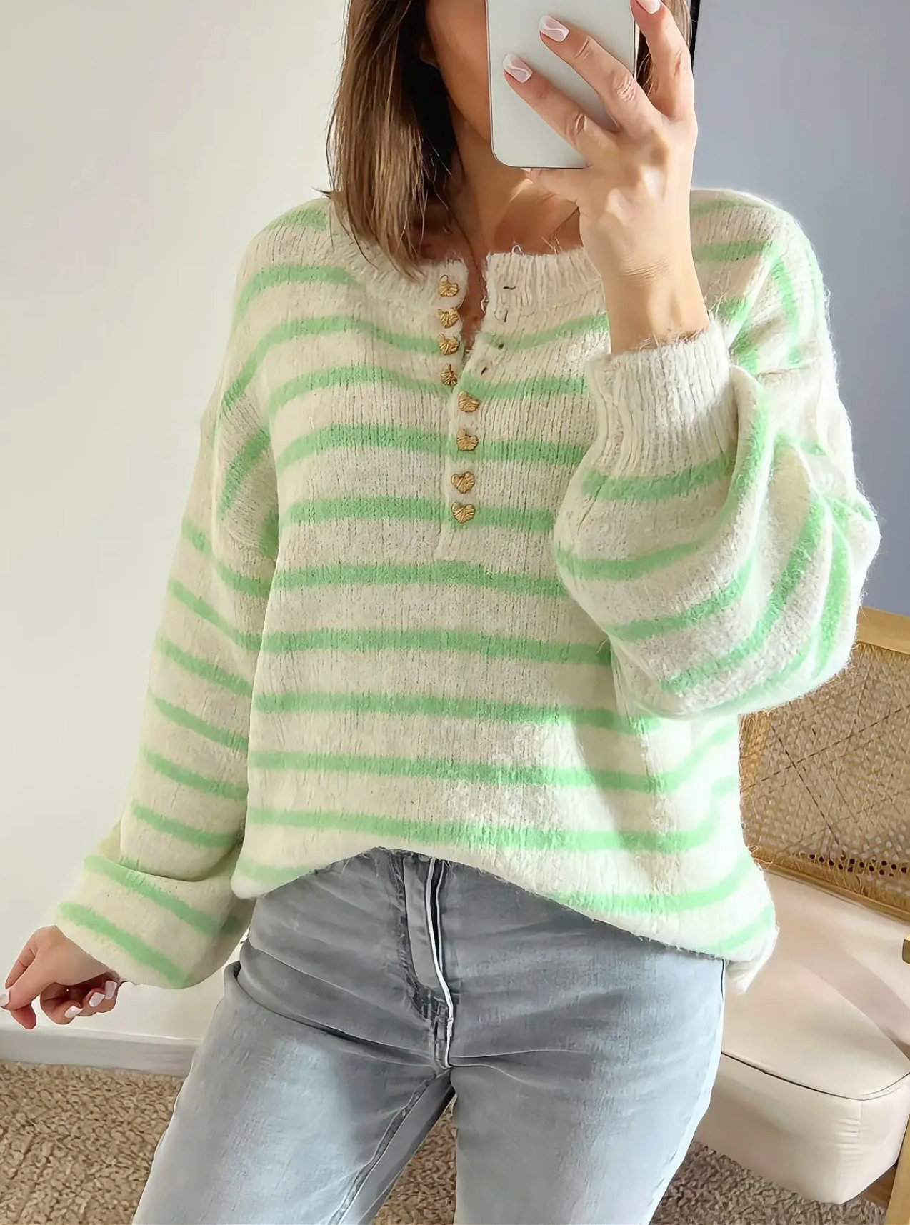 pull femme rayé Léonard