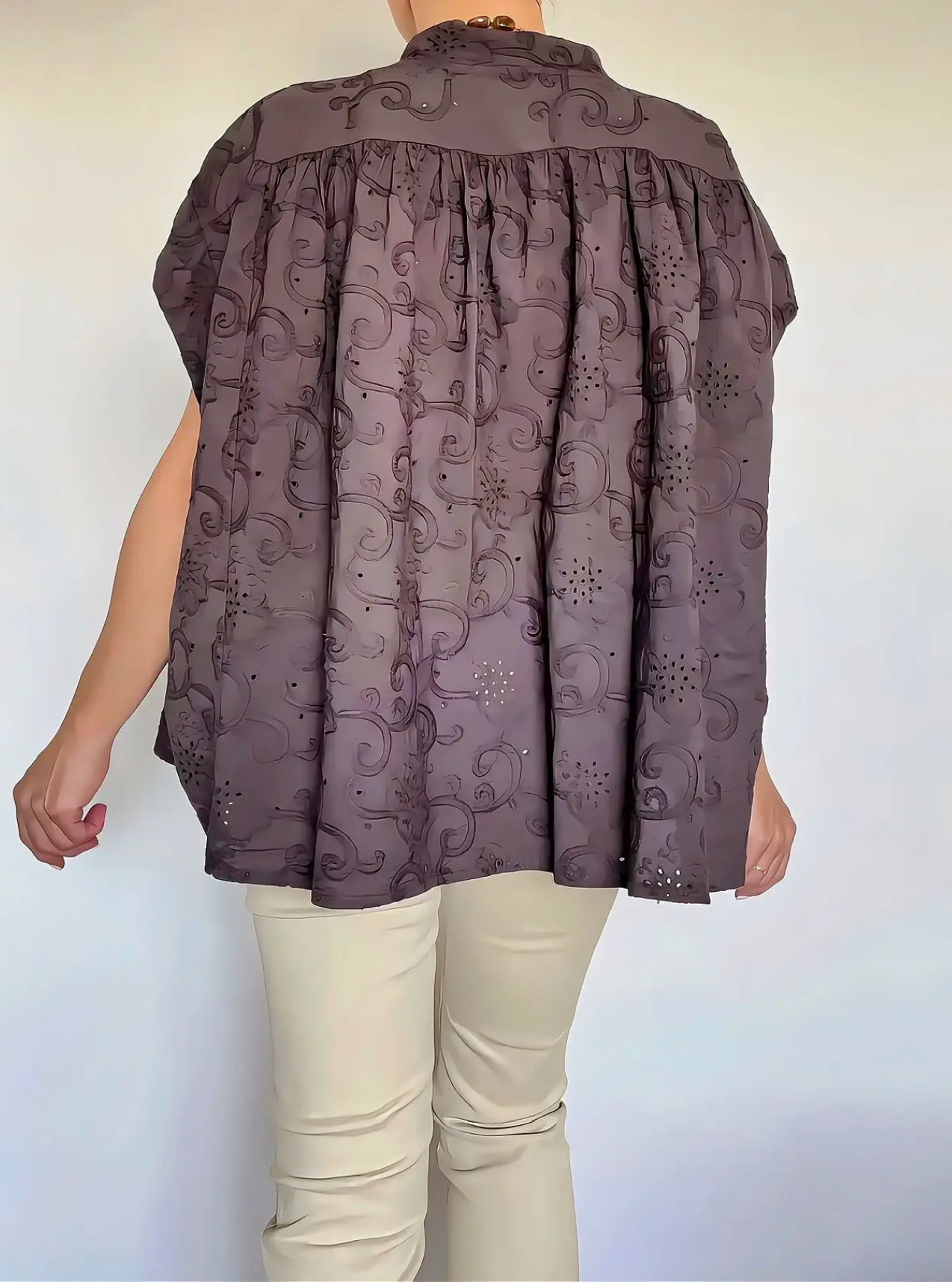 blouse Solya choco de dos