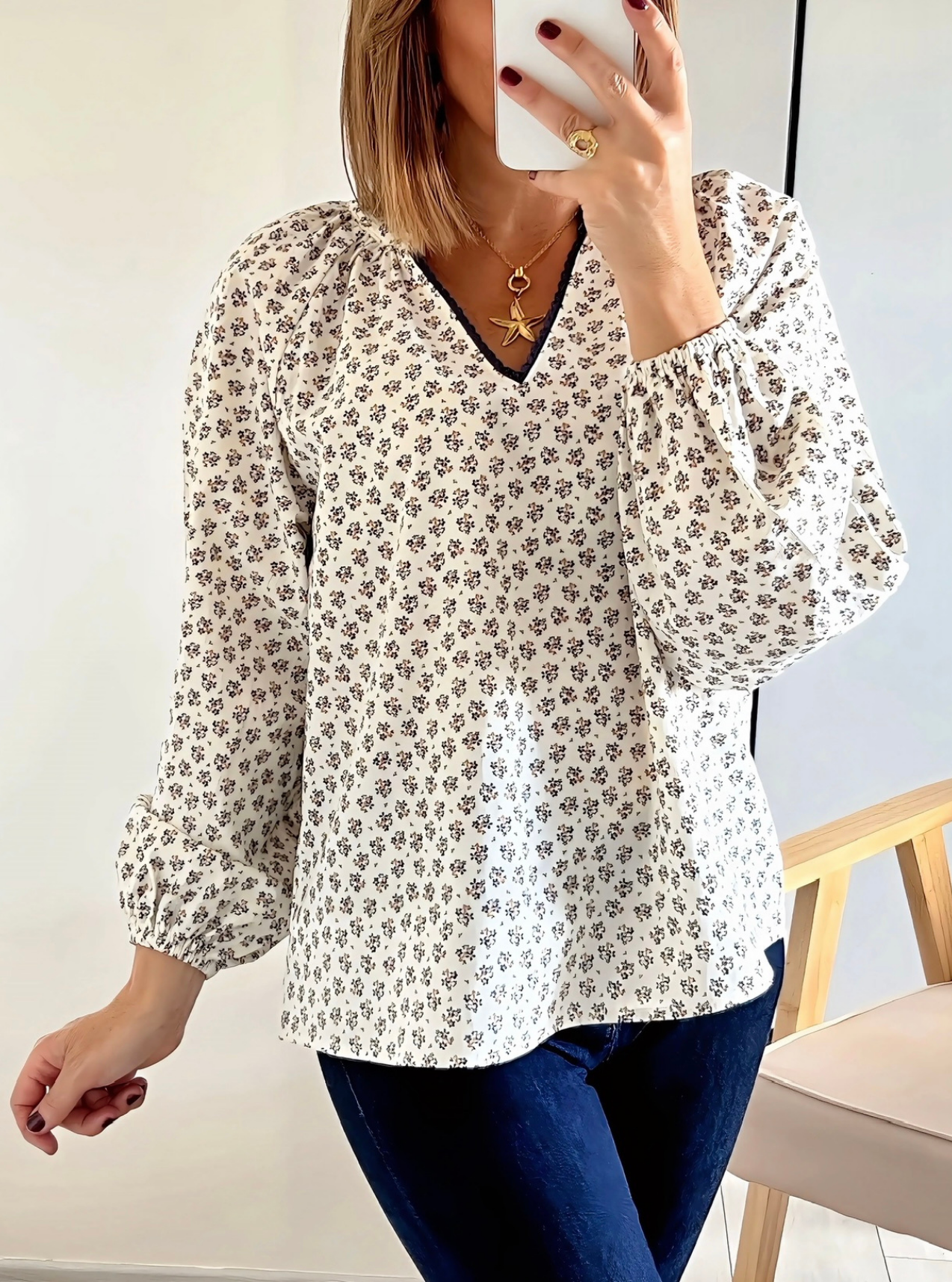 blouse imprimée femme Lena