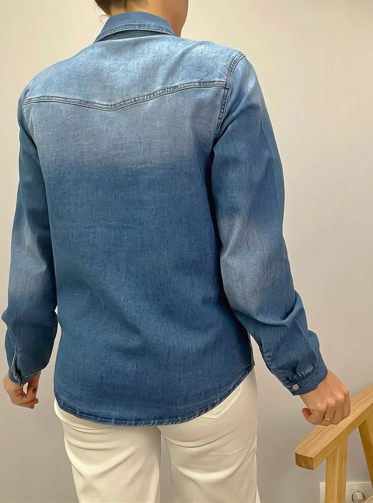 chemise jean Clyde femme de dos