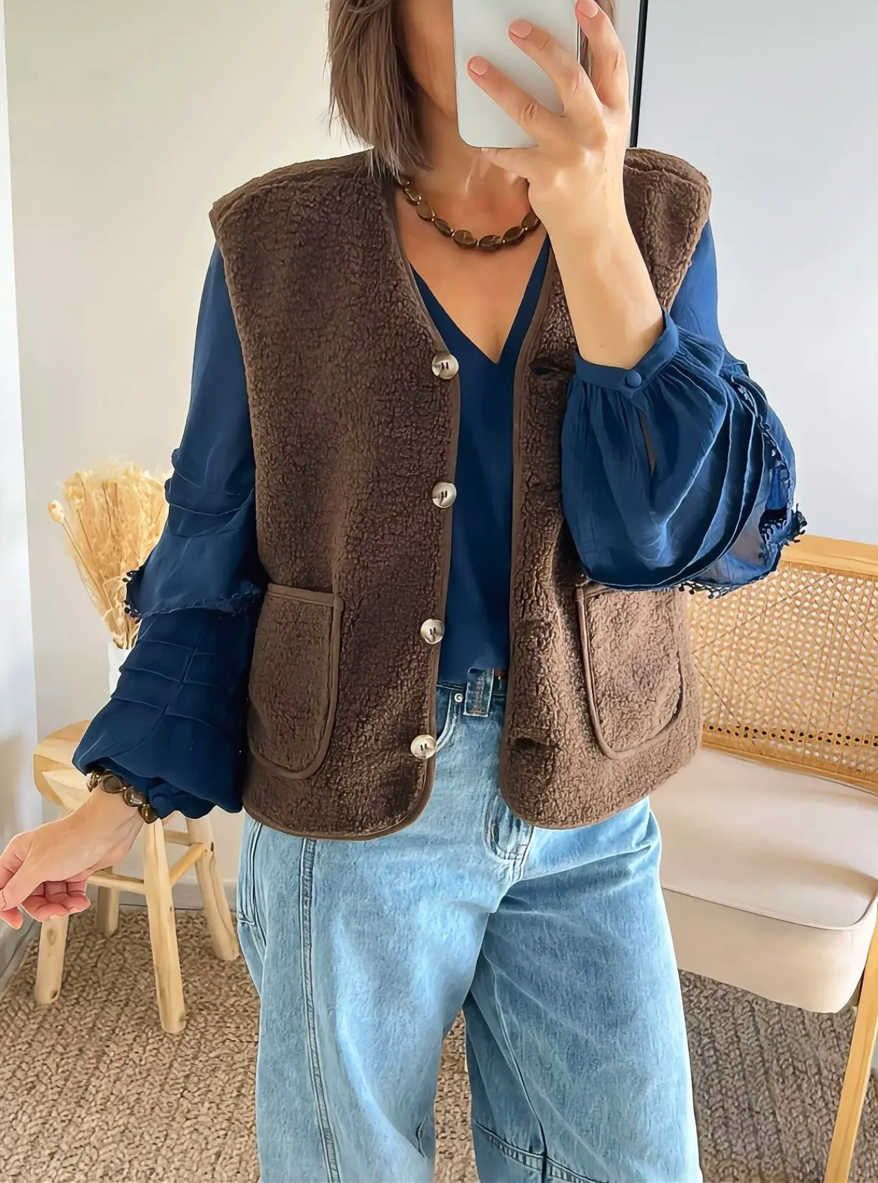 blouse femme marine Joanna