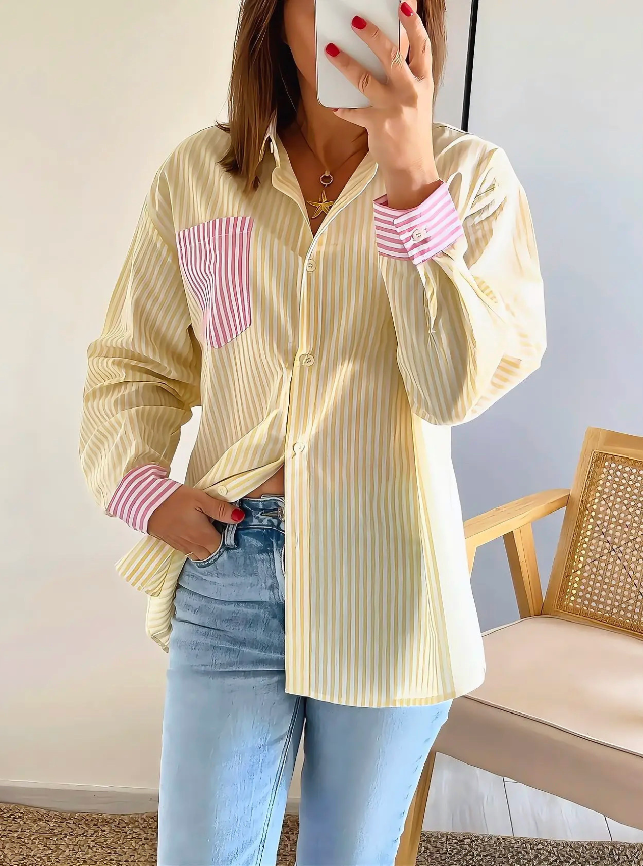 chemise oversize femme rayée Margaux