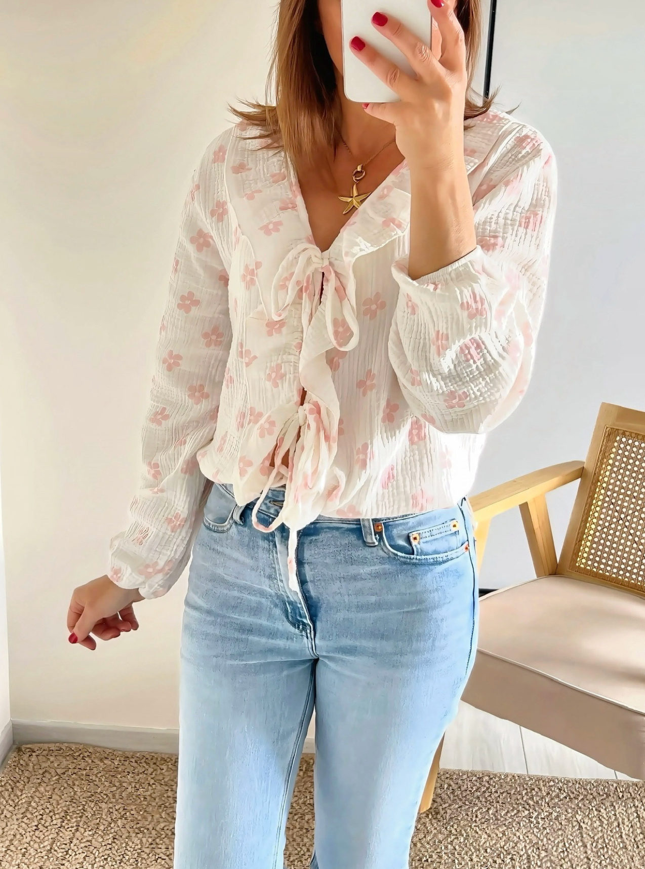 blouse femme Lilou motifs fleurs