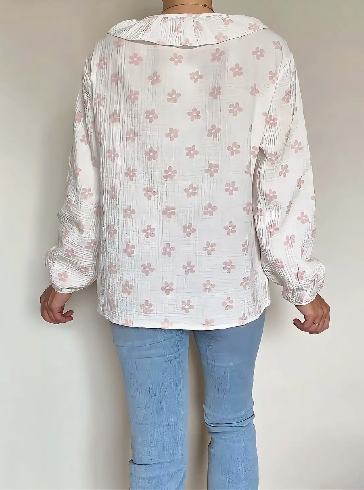blouse femme Lilou rose de dos