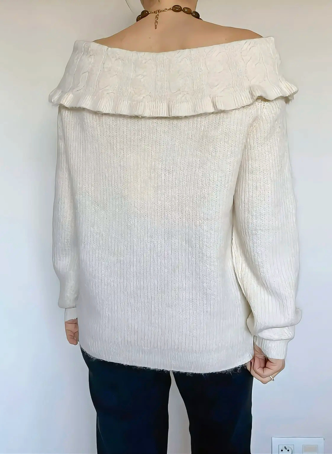 pull beige Molly de dos