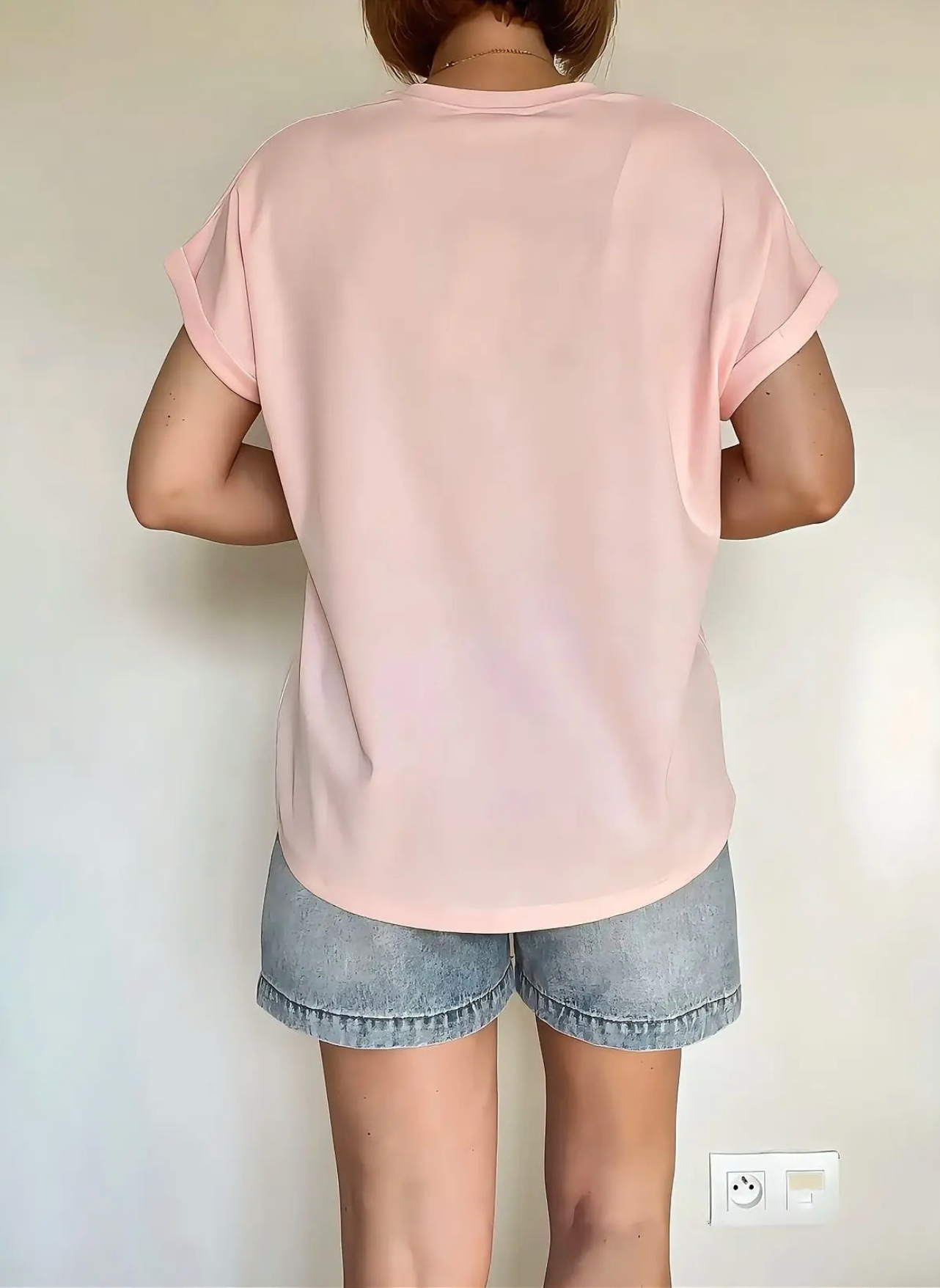 tee-shirt Simone rose de dos