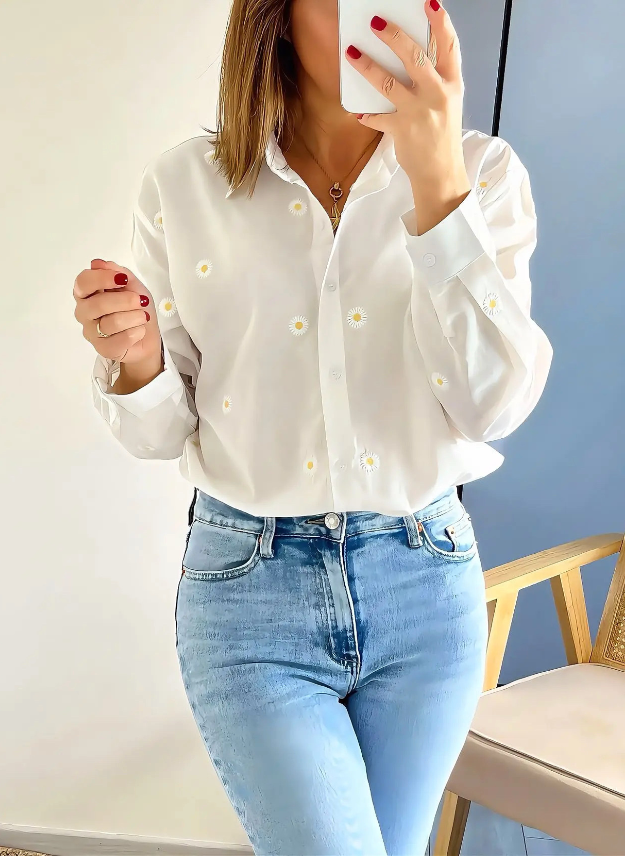 chemise femme blanche Maely
