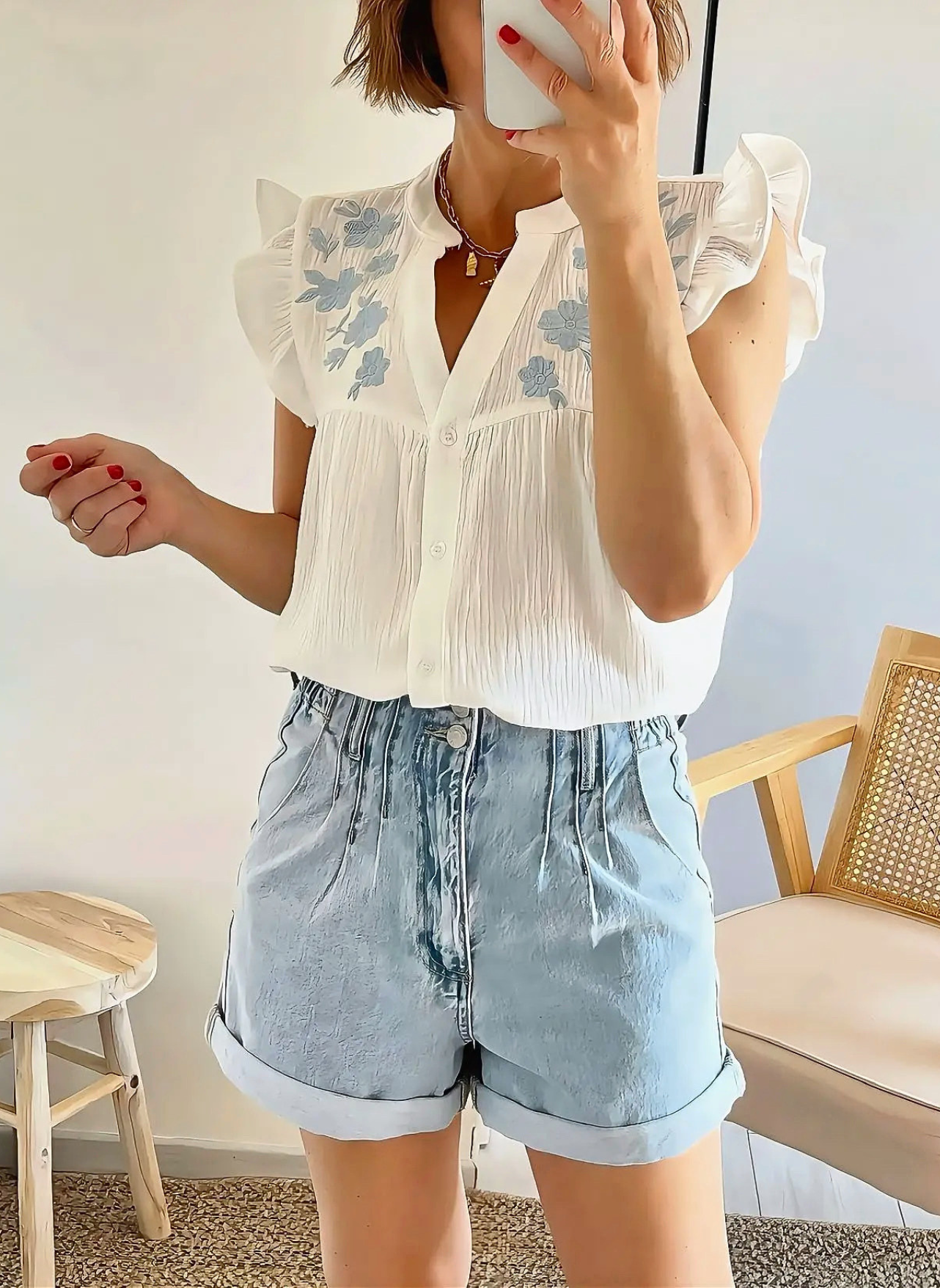 blouse femme Raphaelle en gaze de coton