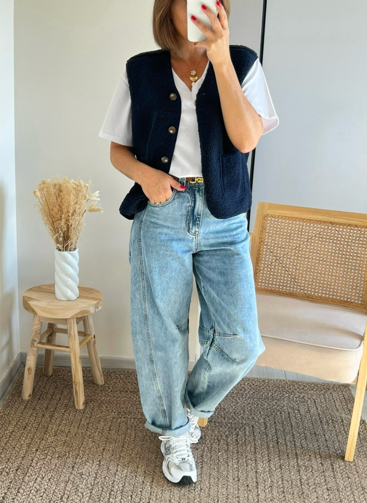 gilet femme marine Lennon