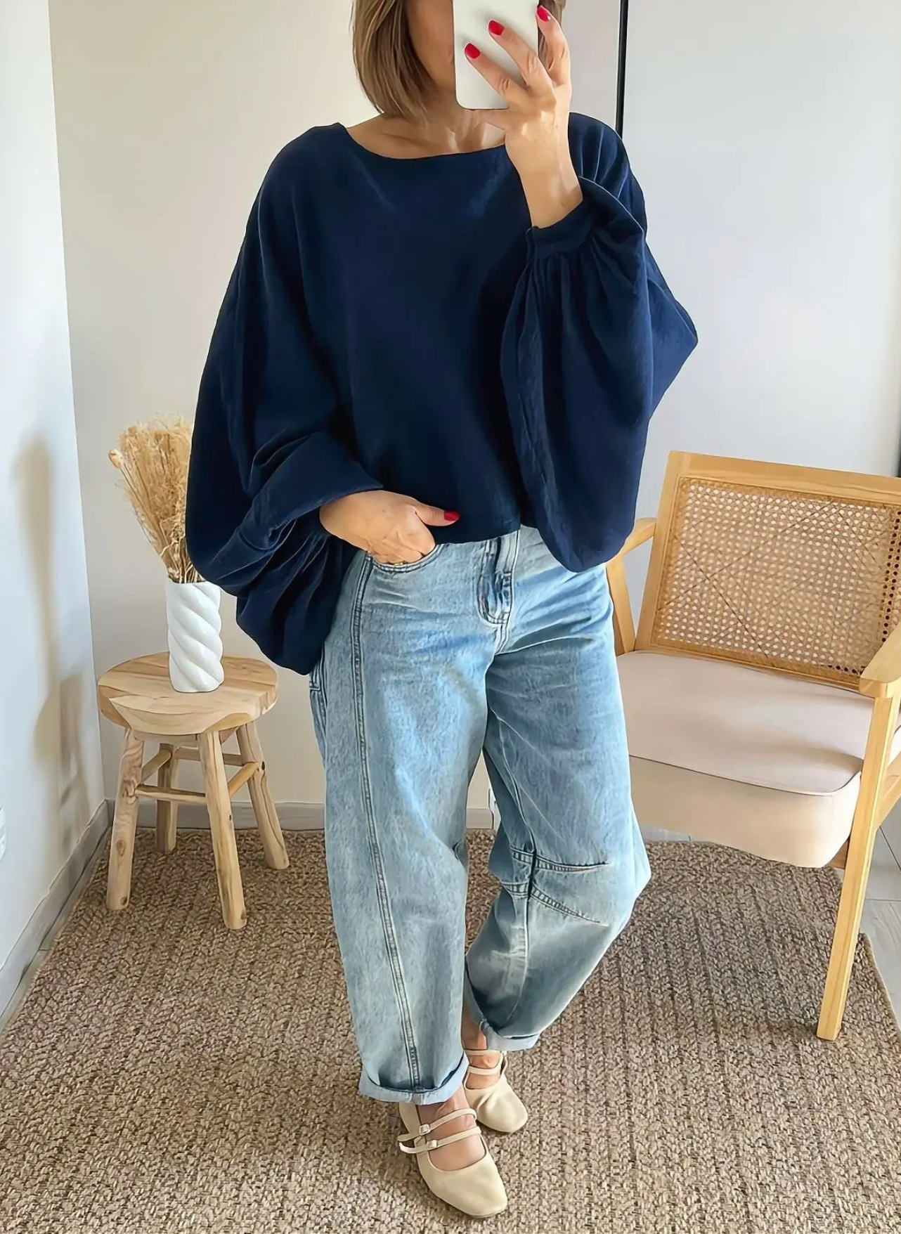 pull Jody femme manches chauv-souris