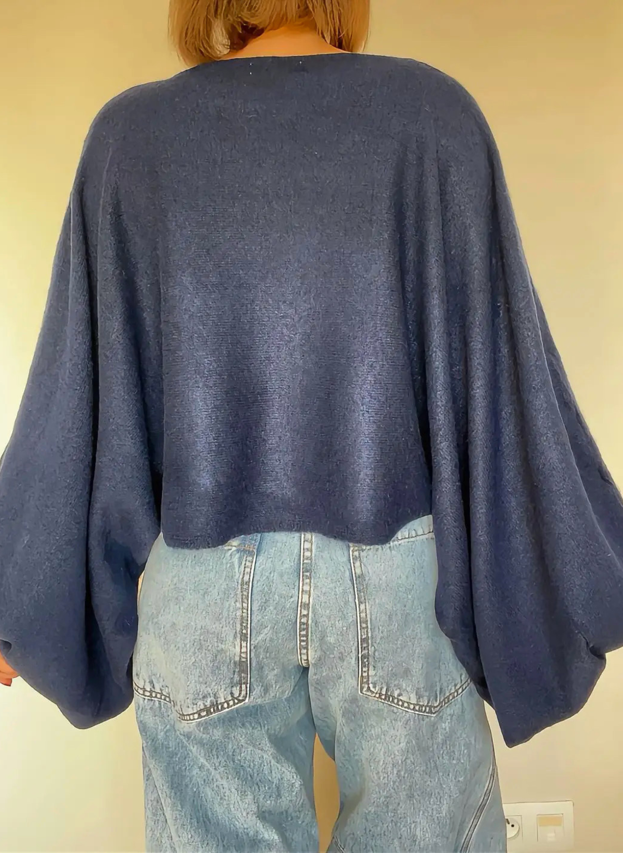 pull femme marine Jody de dos