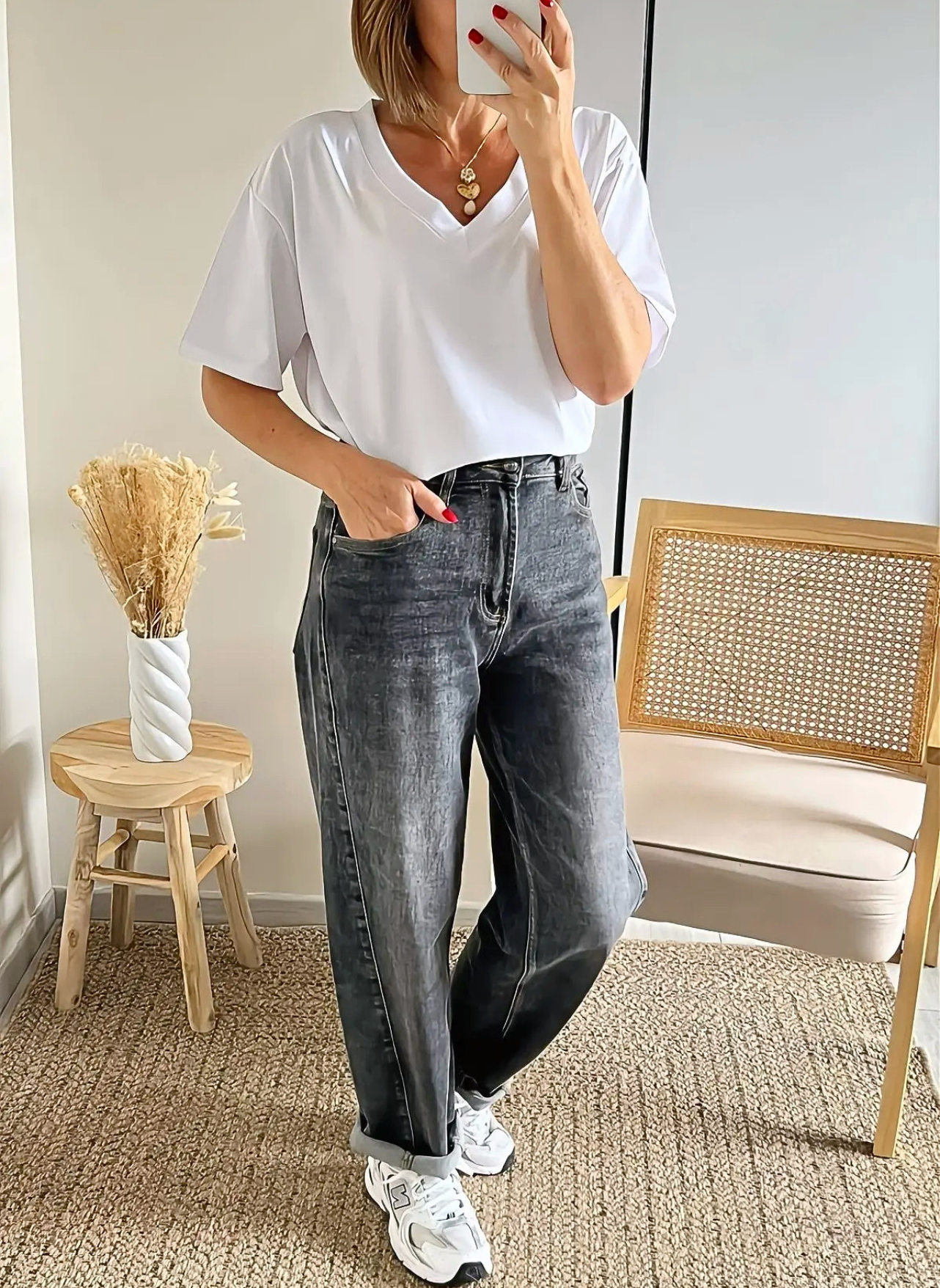 tee-shirt femme en coton Evan