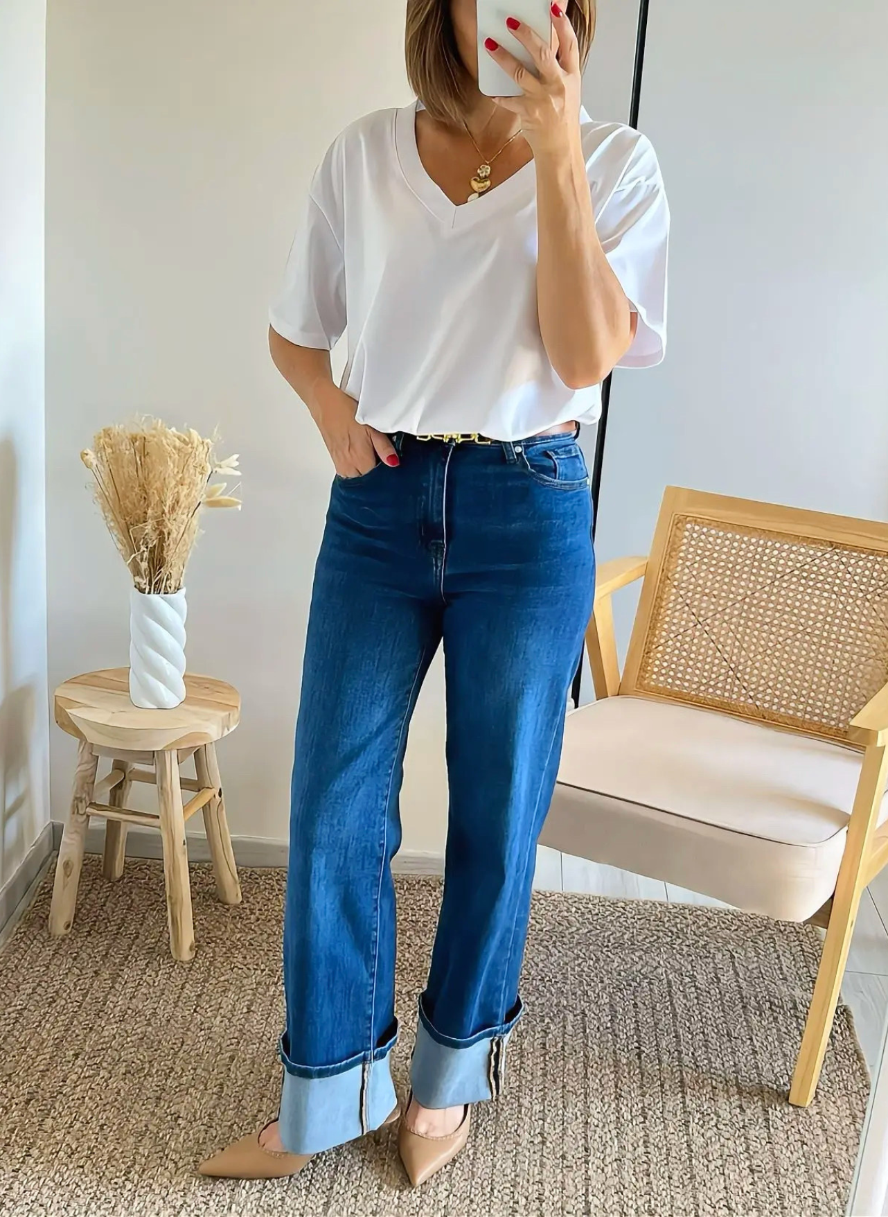 jean coupe wide leg Léon femme