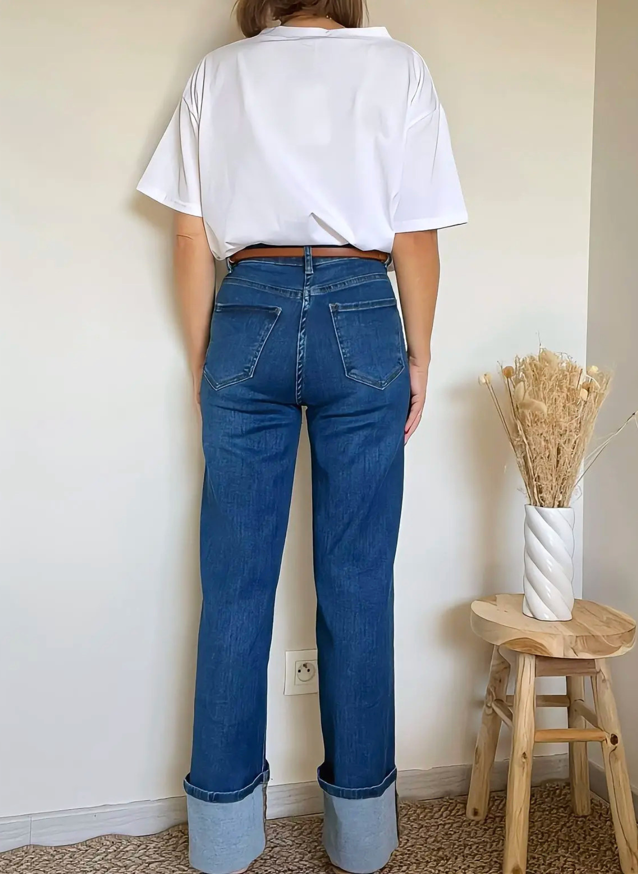 jean wide leg Léon de dos