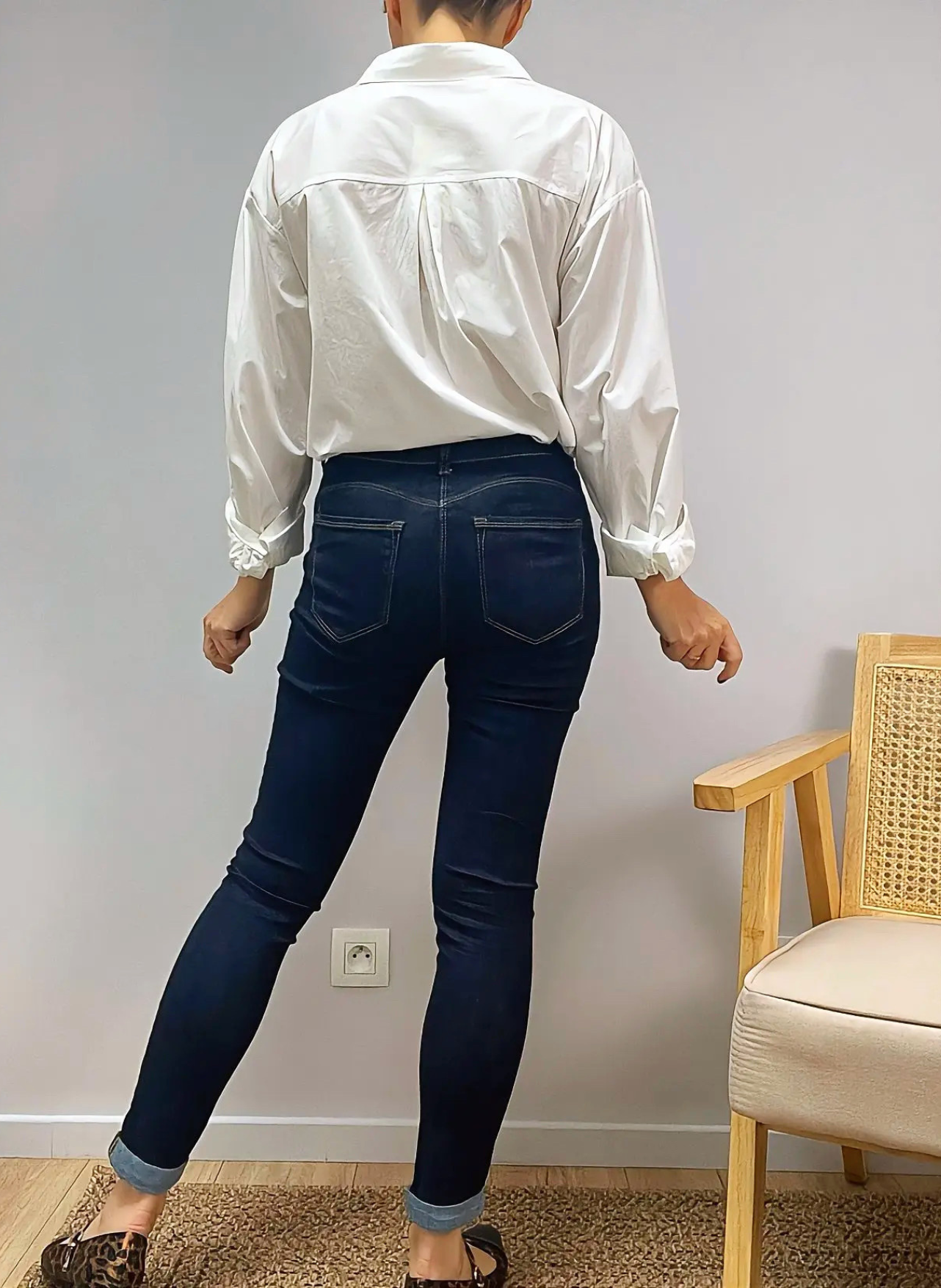 jean slim push up Lenny de dos