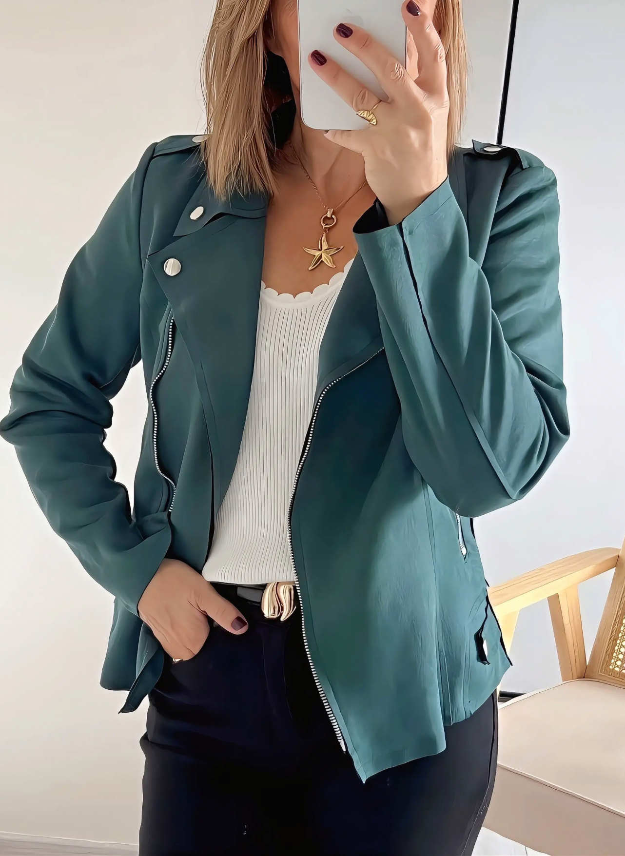veste Lison vert sapin femme