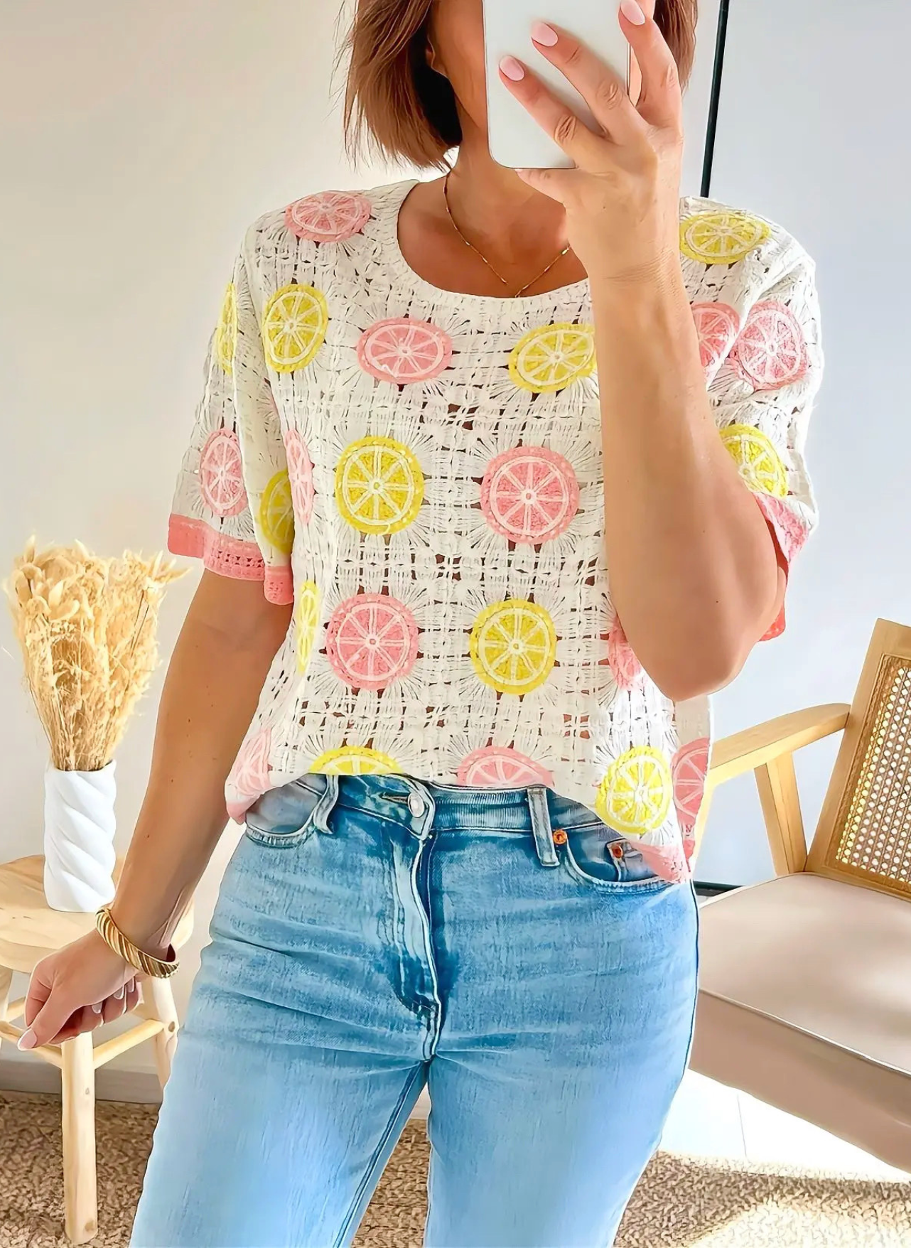 top femme été en crochet